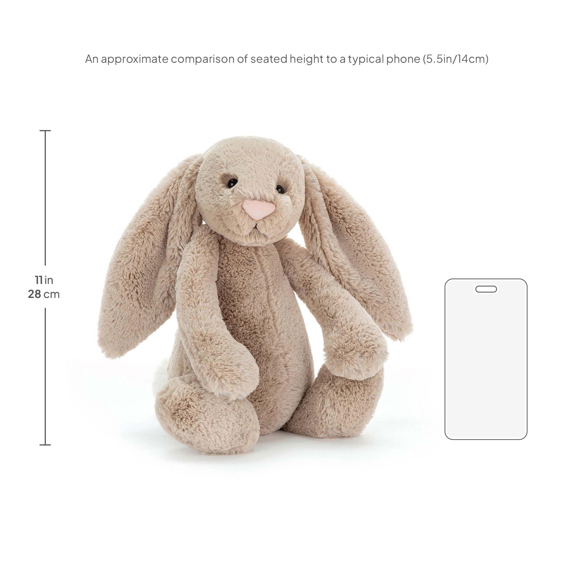 Amazon.com: Jellycat Bashful Beige Bunny Stuffed Animal, Large 14
