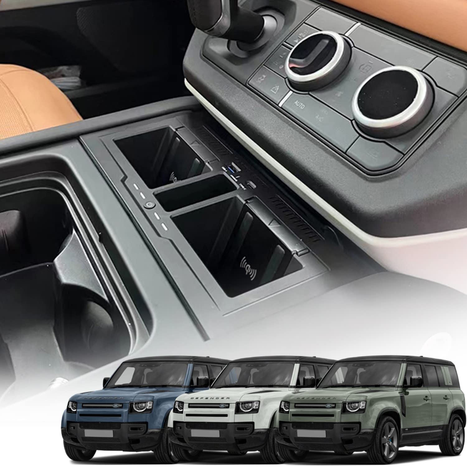 Amazon.co.jp: 2023革新版 車載ワイヤレス充電器 ランドローバー
