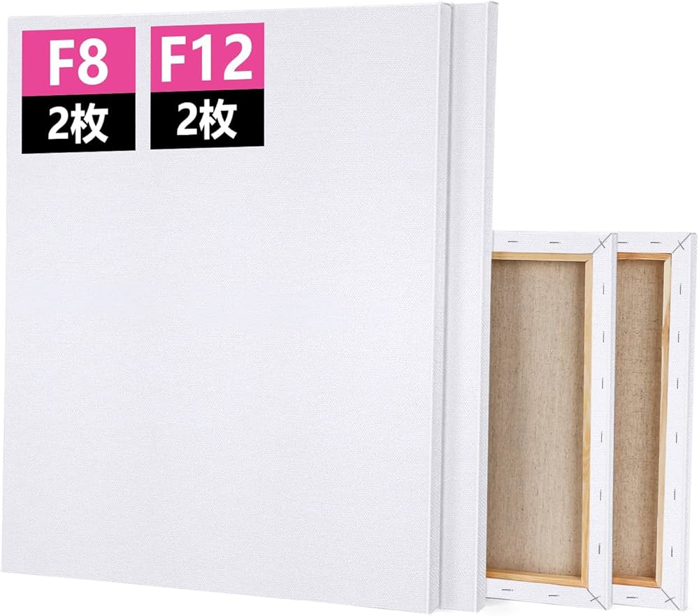 Amazon.co.jp: YTOPRO キャンバス F12 F8 麻綿 油絵 張りキャンバス