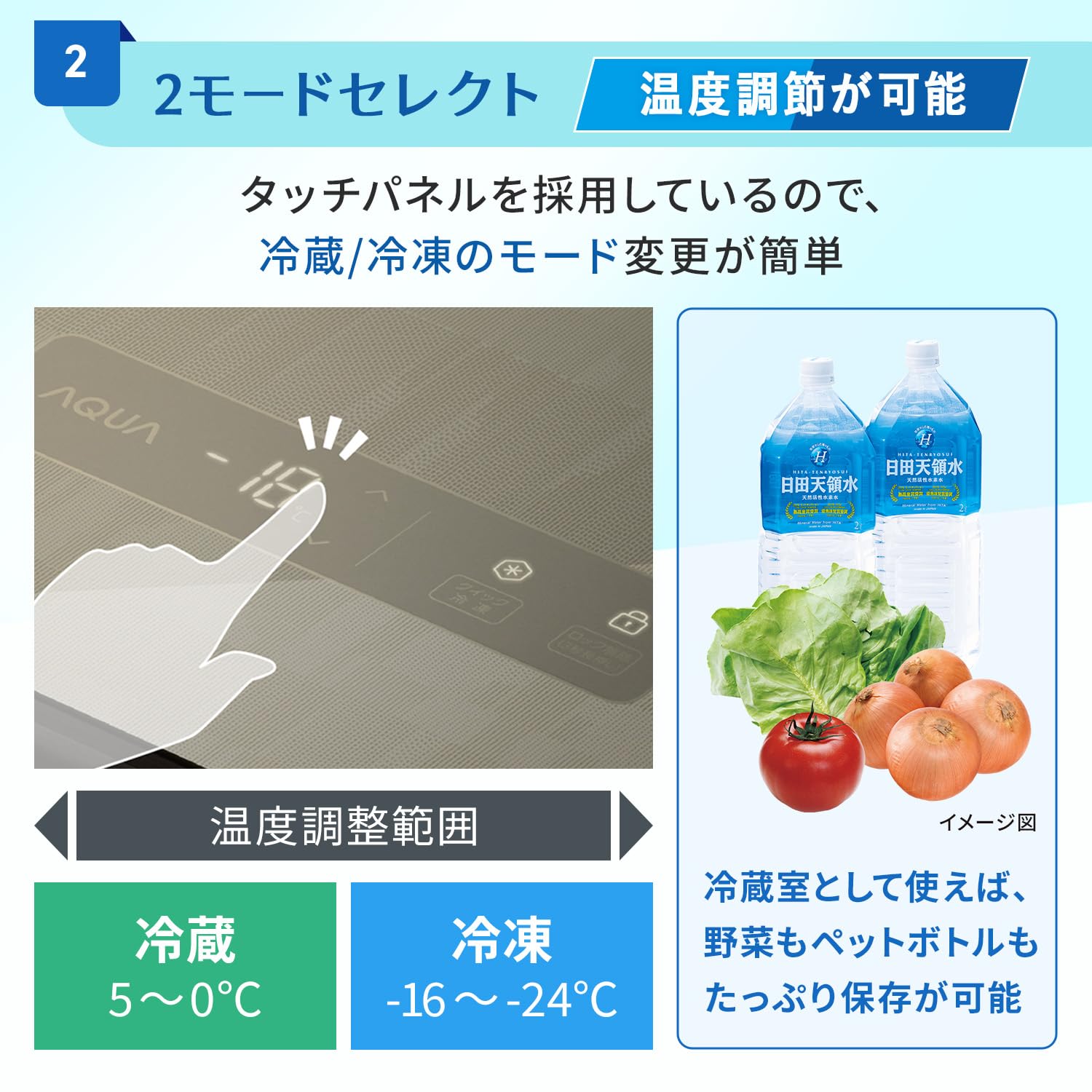 Amazon | アクア(AQUA) 195L 冷凍庫 (上開き/ファン式) 冷凍冷蔵切替