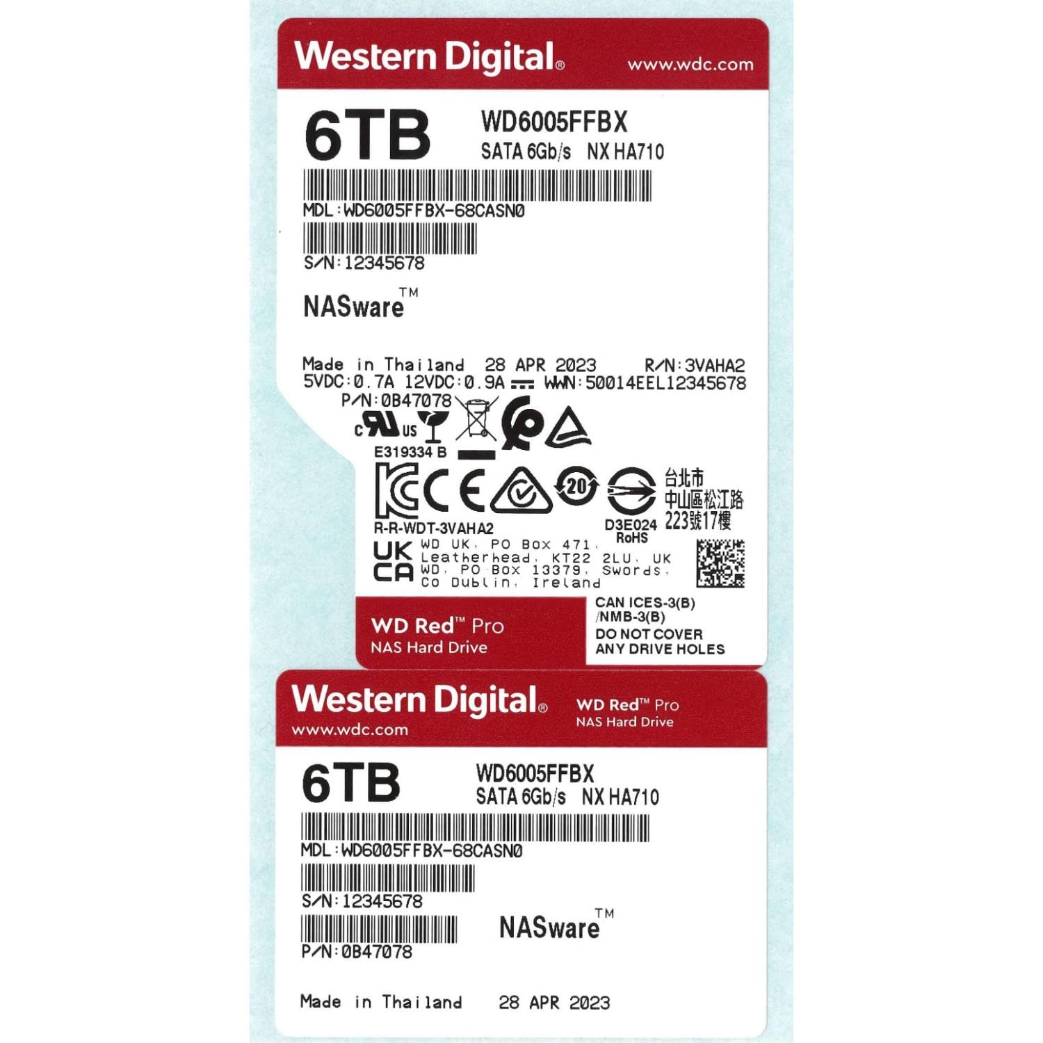 Amazon.com: Western Digital 6TB WD Red Pro NAS Internal Hard Drive
