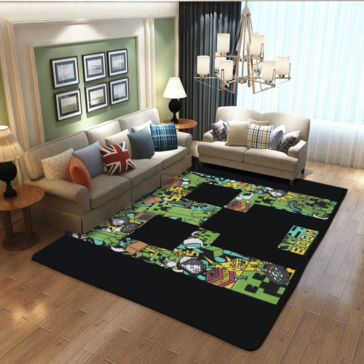 Amazon｜マイクラ カーペットフロアマット ラグ ラグマット 低反発