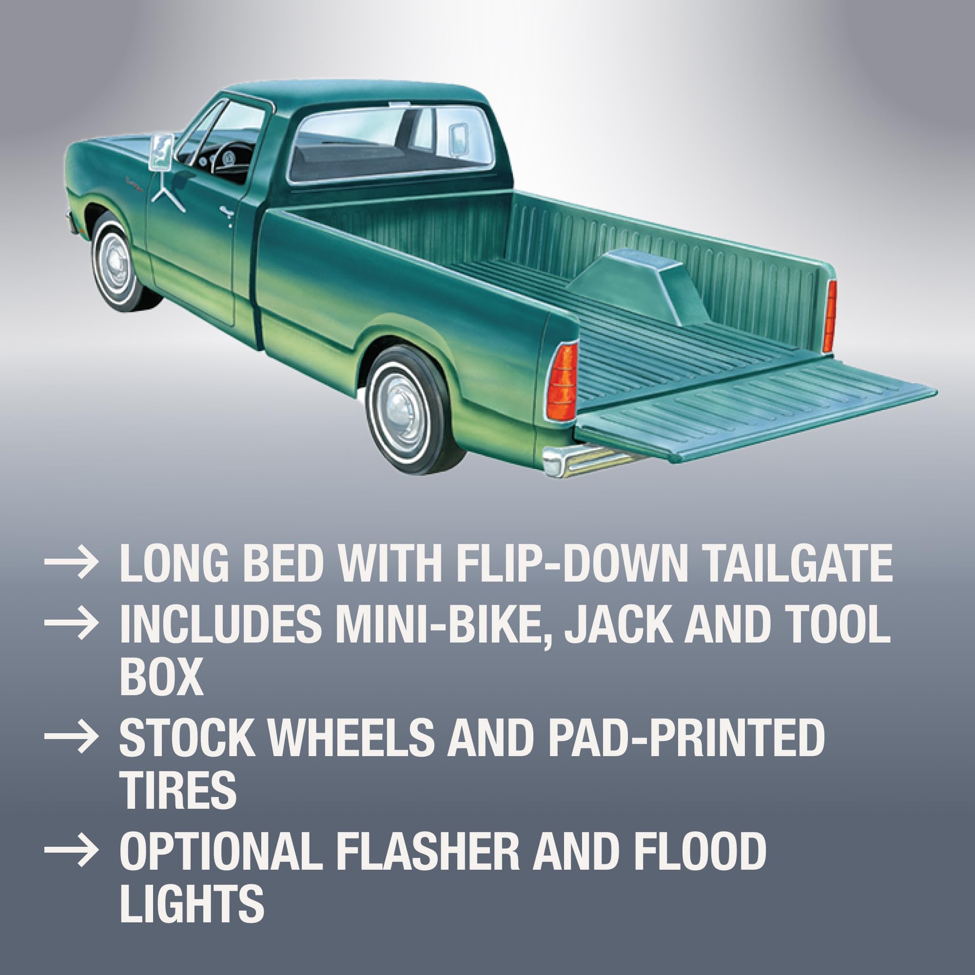 Amazon.com: MPC 1978 Dodge D100 Custom Pickup 1:25 Scale Model Kit