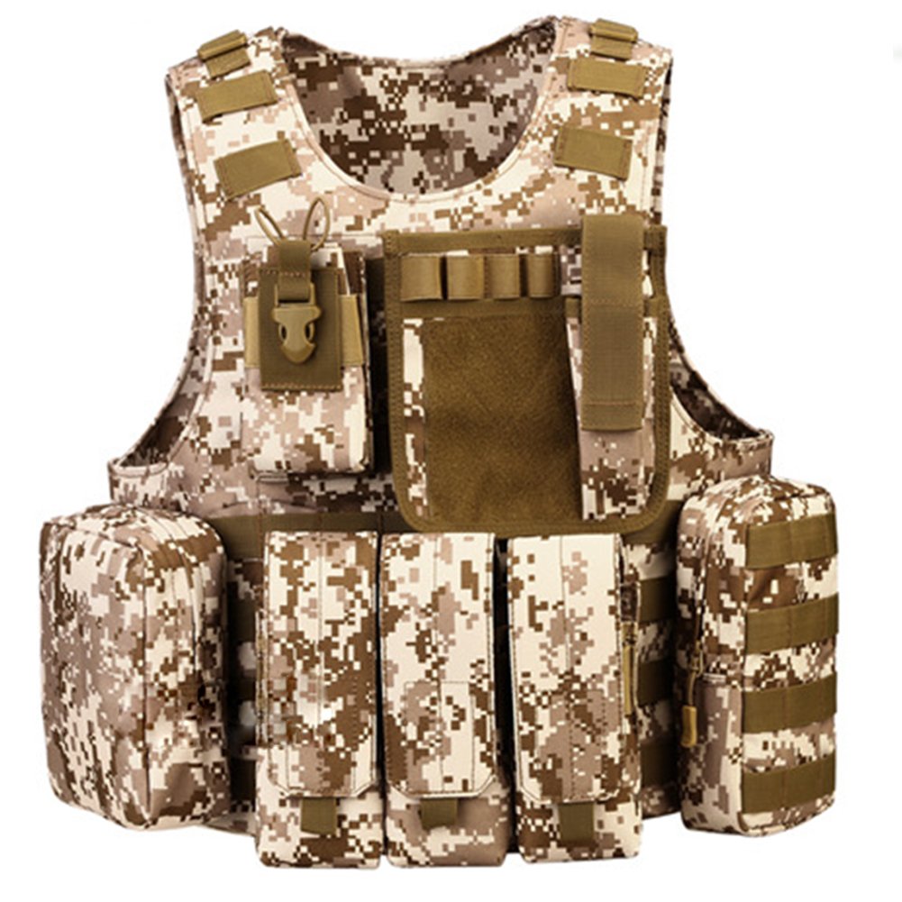 Amazon | 【道•術工房】 タクティカルベスト 作戦・両生 迷彩戦術