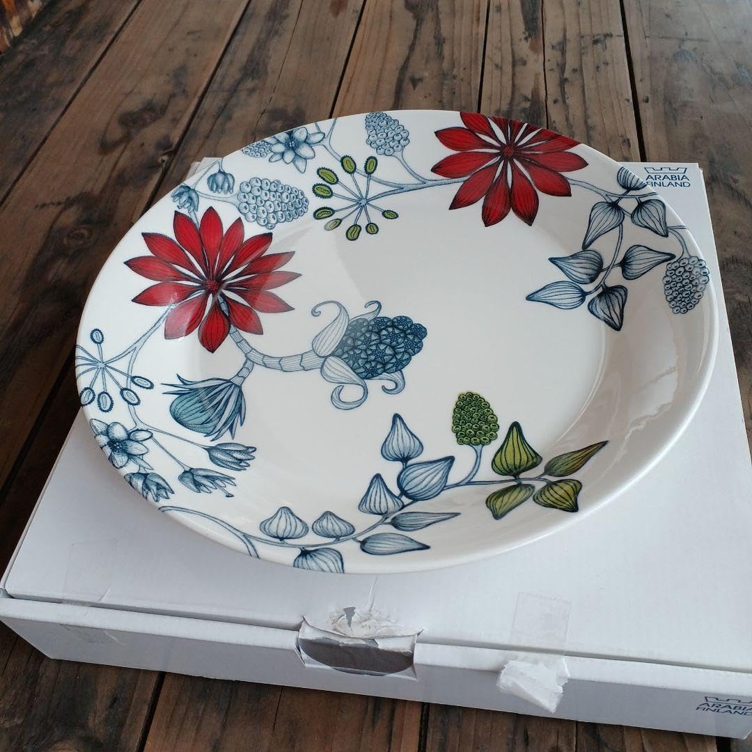 廃盤】 ARABIA ルノ RUNO オータムグロー 26cmプレート アラビア