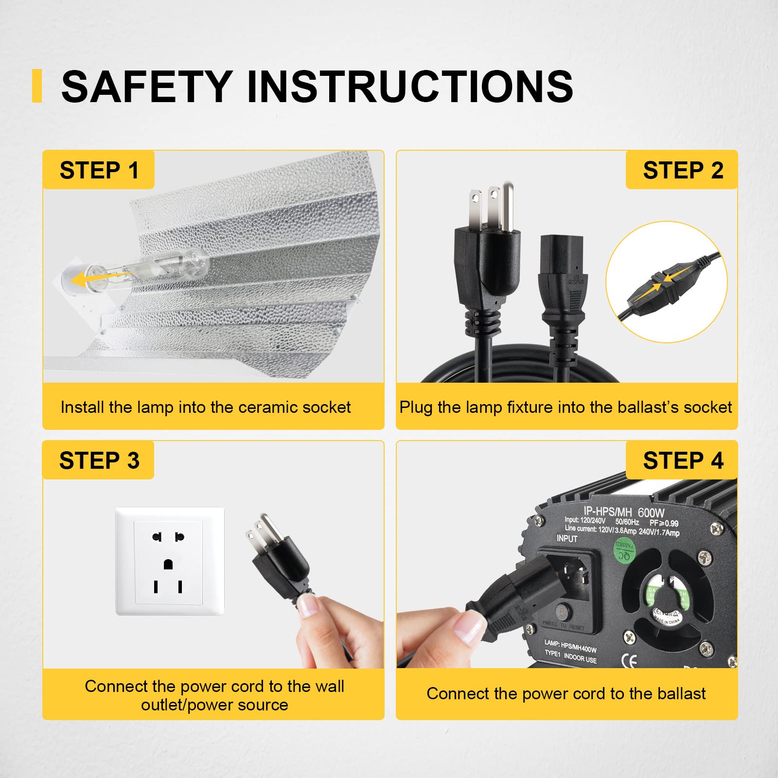 Amazon.com : iPower GLBLST600D Horticulture 600 Watt Digital