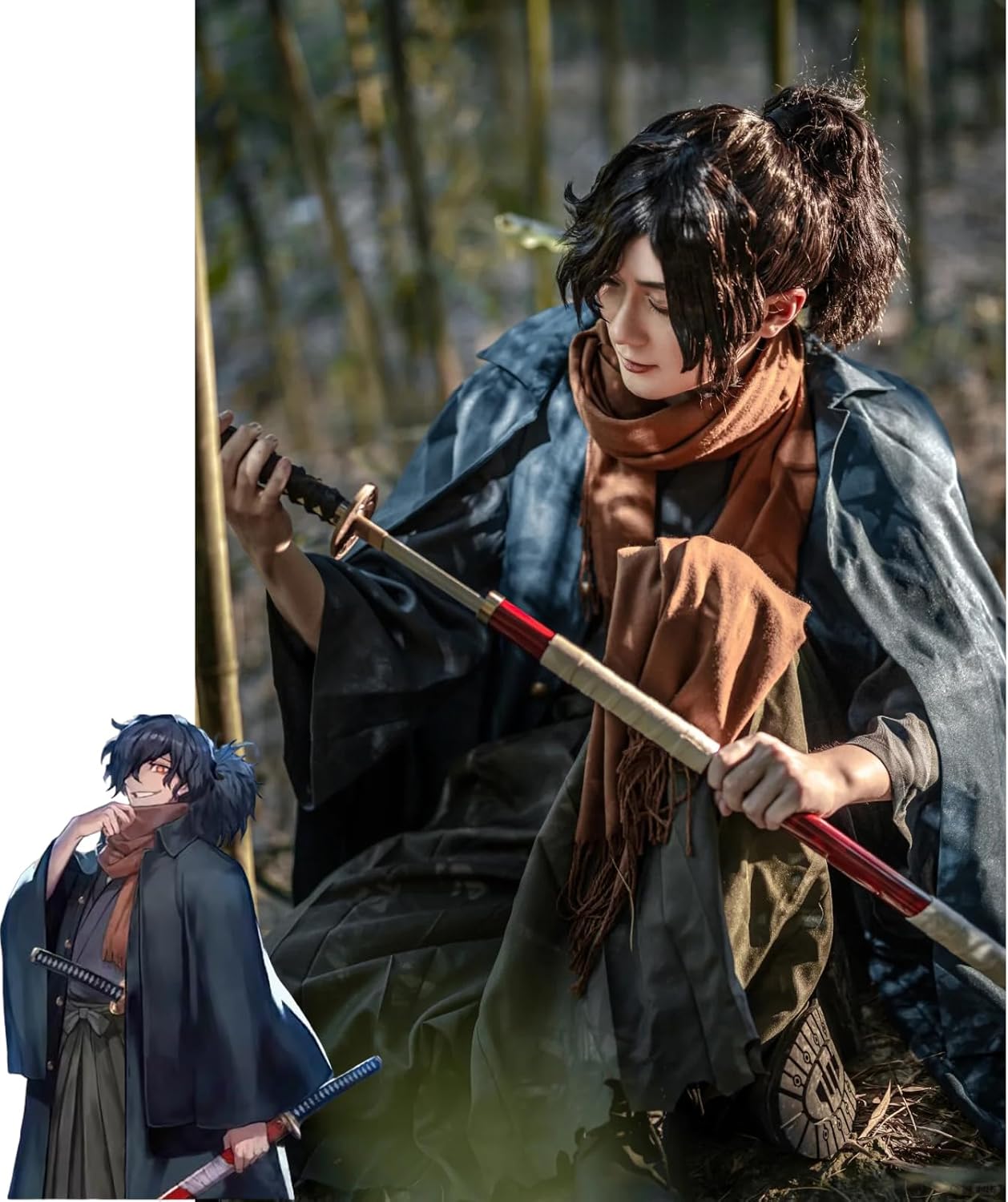 Amazon.co.jp: [YAORUI] Fate/Grand FGO周辺 岡田 以蔵 コスプレ衣装