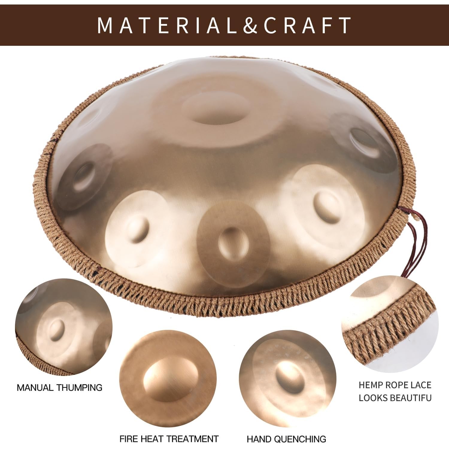 Amazon | ハンドパンドラム - ハンドパン スチールドラム - ハンド