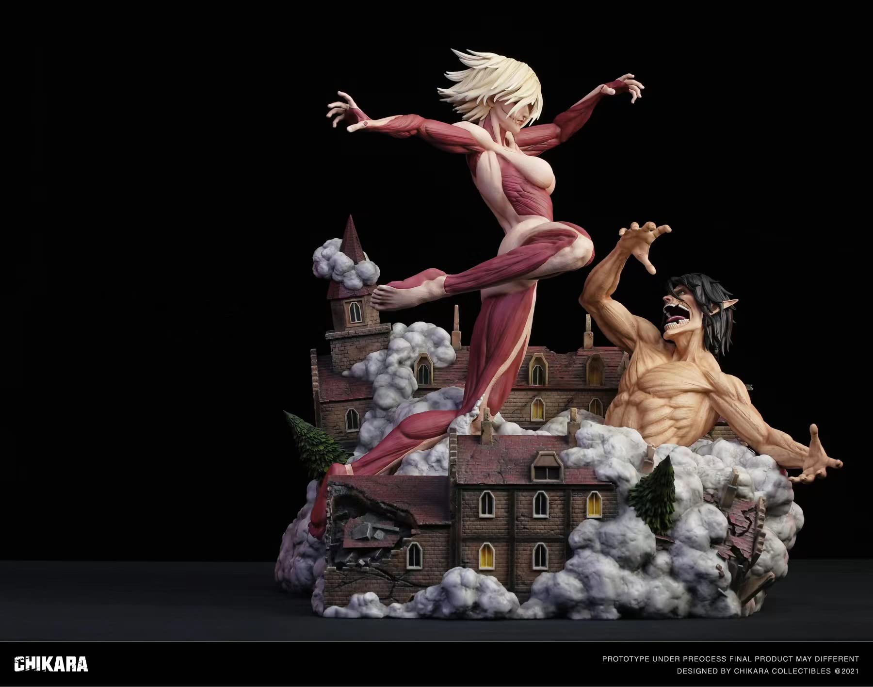 Amazon.co.jp: エレン·イェーガーVSアニ・レオンハート フィギュア