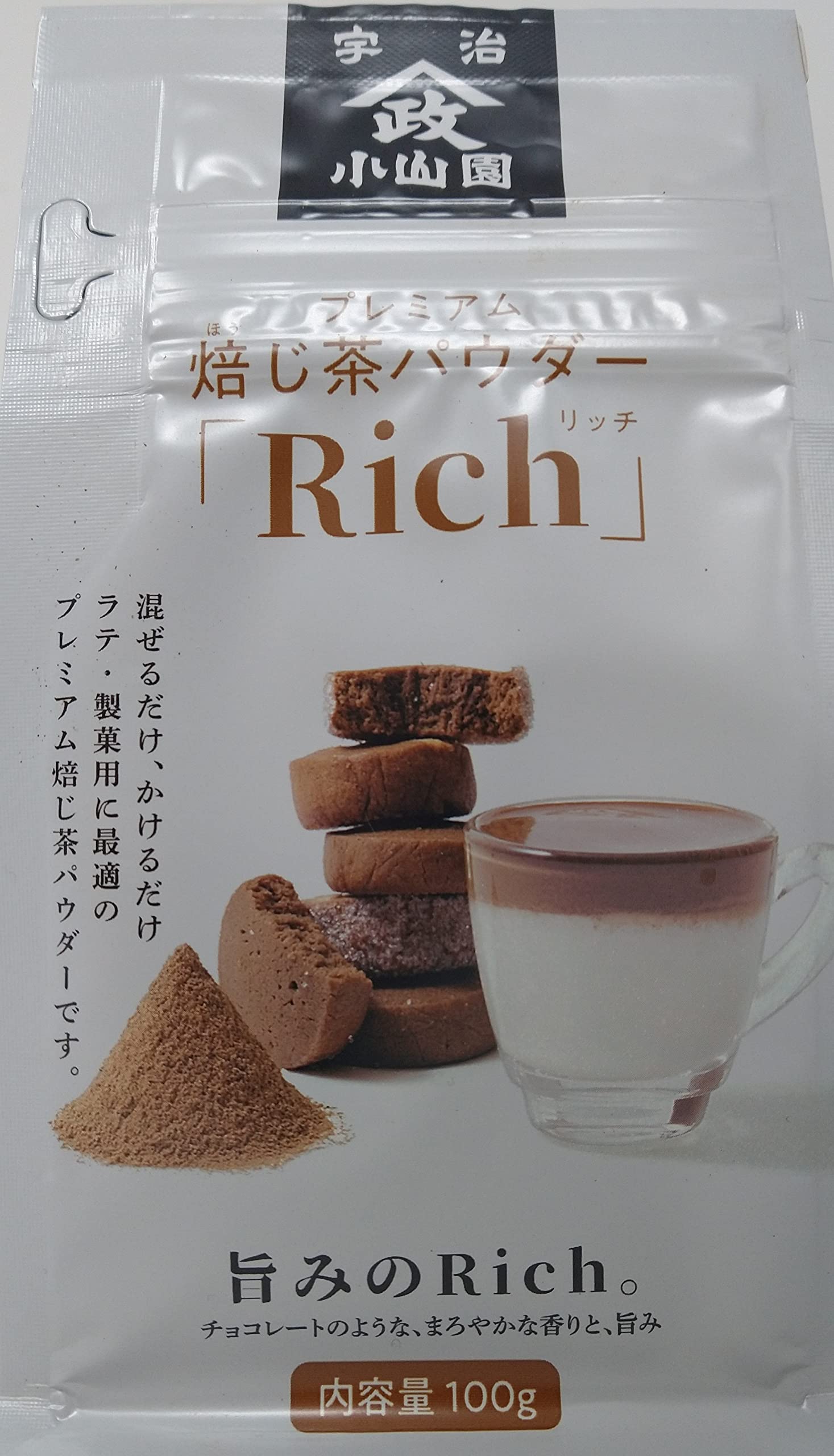 Amazon.co.jp: ほうじ茶パウダー Rich 100g 山政小山園謹製（無添加