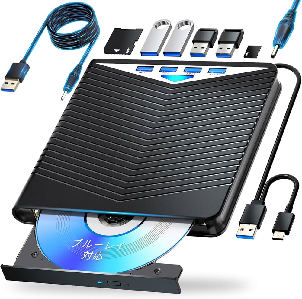 Amazon.co.jp: ブルーレイドライブ外付け USB-A/TypeC対応 再生