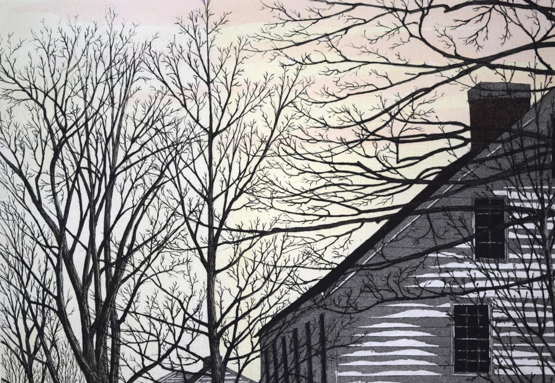 版画】キャロル・コレット「Blue Hills」絵画 インテリア カナダ作家