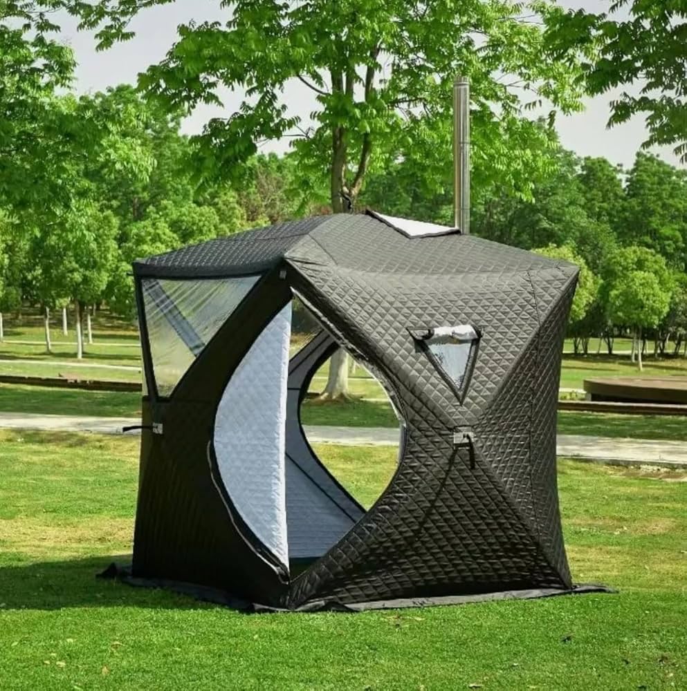 Amazon.com: Portable Outdoor Wood Burning Sauna Rock Stove Shanty