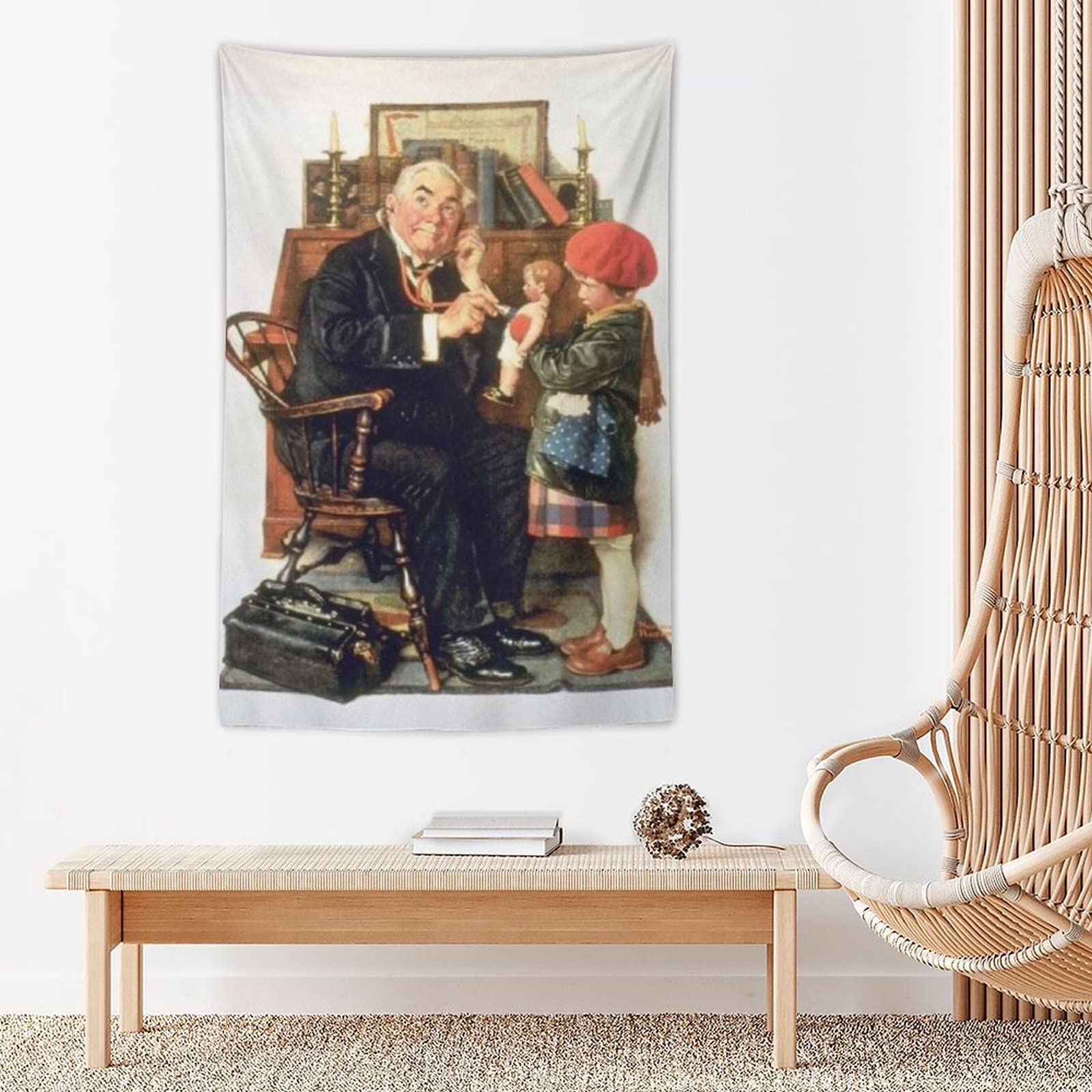 Amazon.co.jp: ノーマン・ロックウェル Doctor And Doll 1929 by