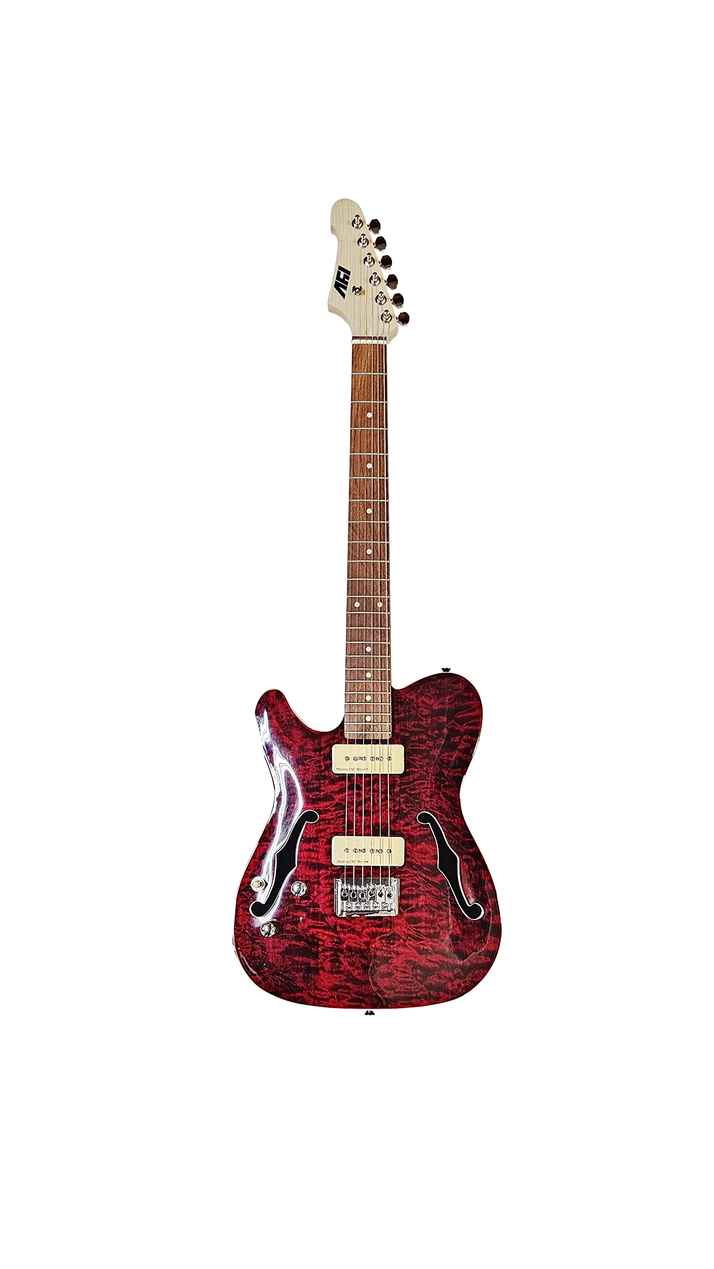 Amazon.com: IYV ITF-450 LH, Solid Top Semi Hollow Body Electric