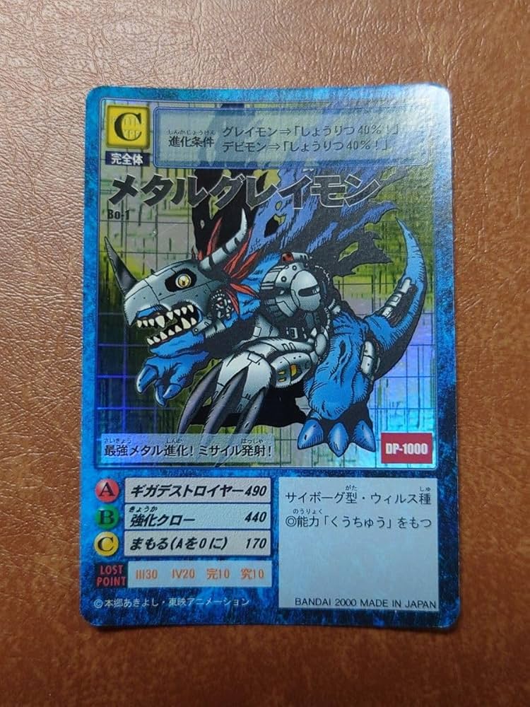Amazon.co.jp: デジモンカード 初期 旧裏 メタルグレイモン Bo-1