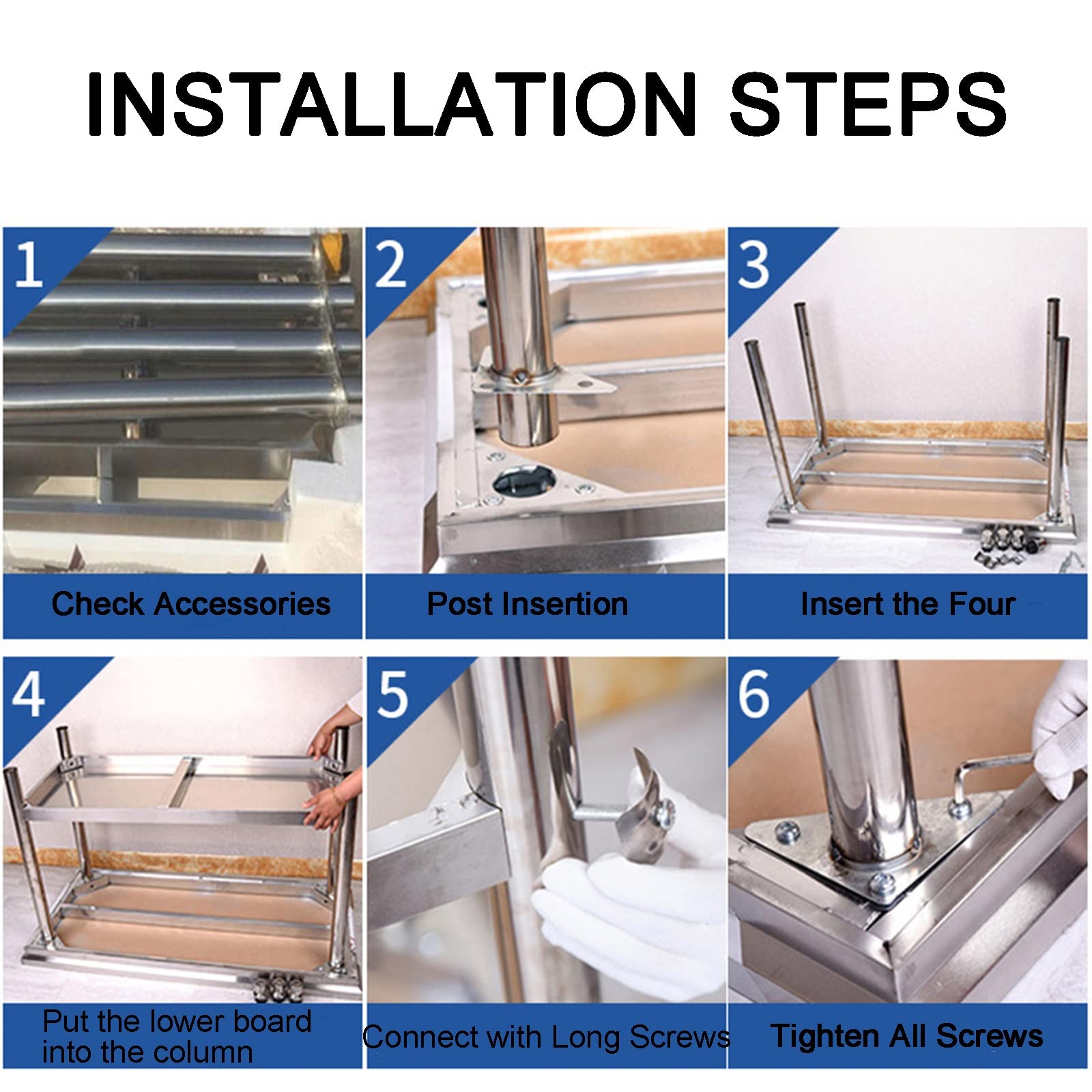 Amazon.co.jp: ステンレス 作業台 業務用キッチン作業台 キャスター