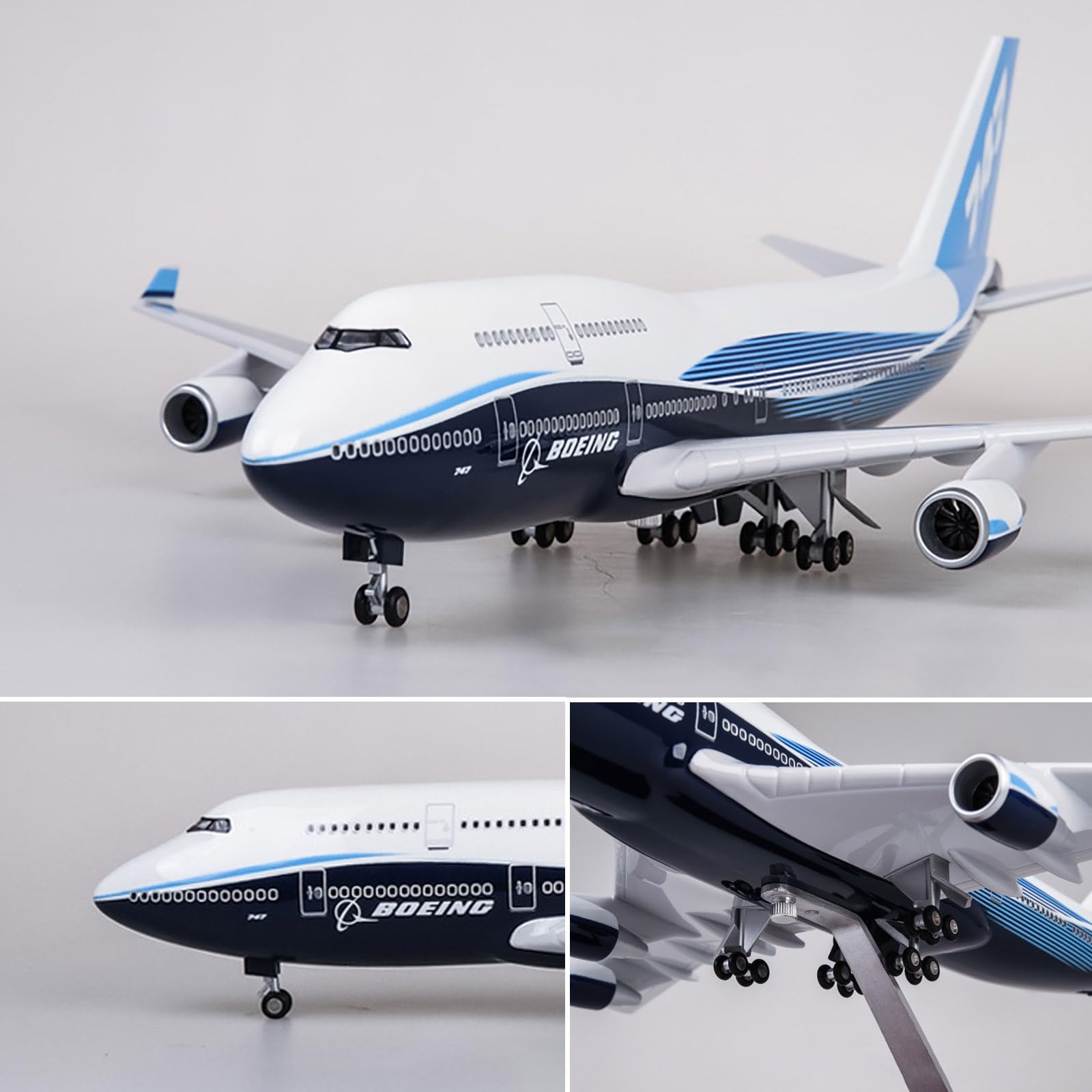Amazon | 18.5インチ 1:150 スケール 模型飛行機 プロトタイプ B747