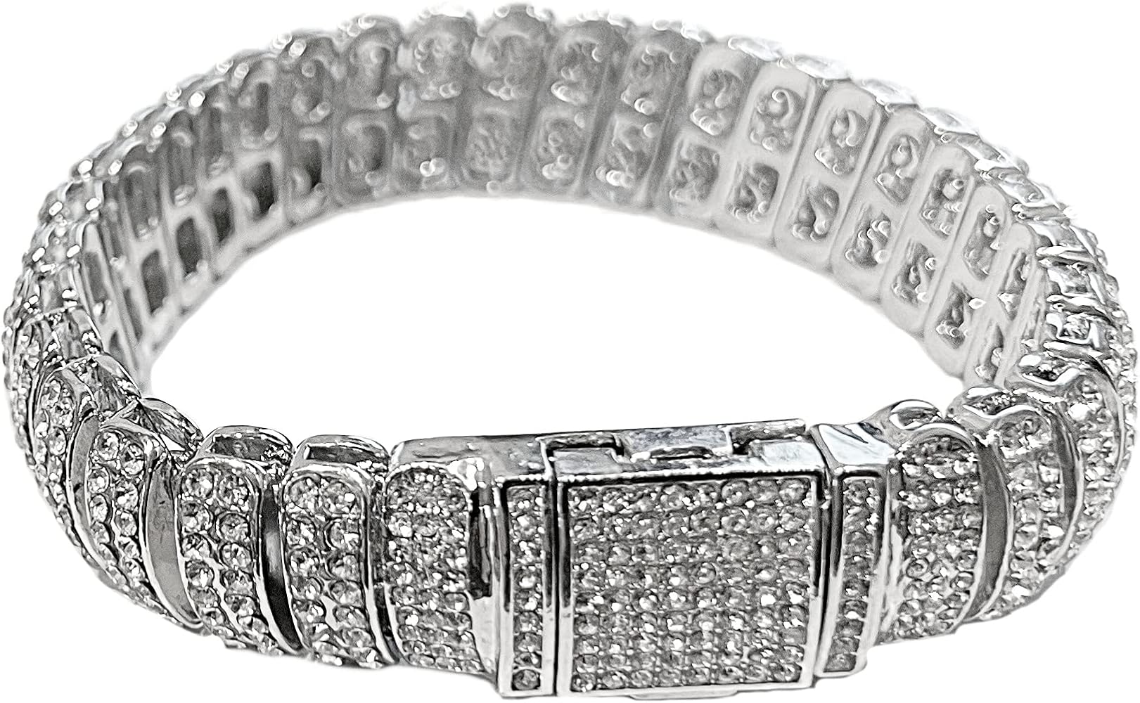 Amazon.com: Bling Cartel Men's Iced Dome Hip Hop Bracelet