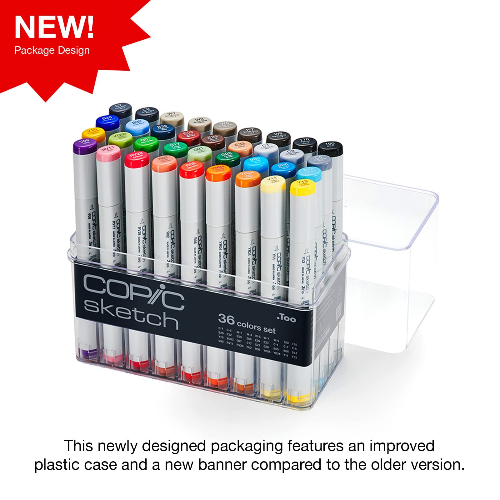 Amazon.com: Copic Sketch, Alcohol-Based Markers, 36pc Set, Basic
