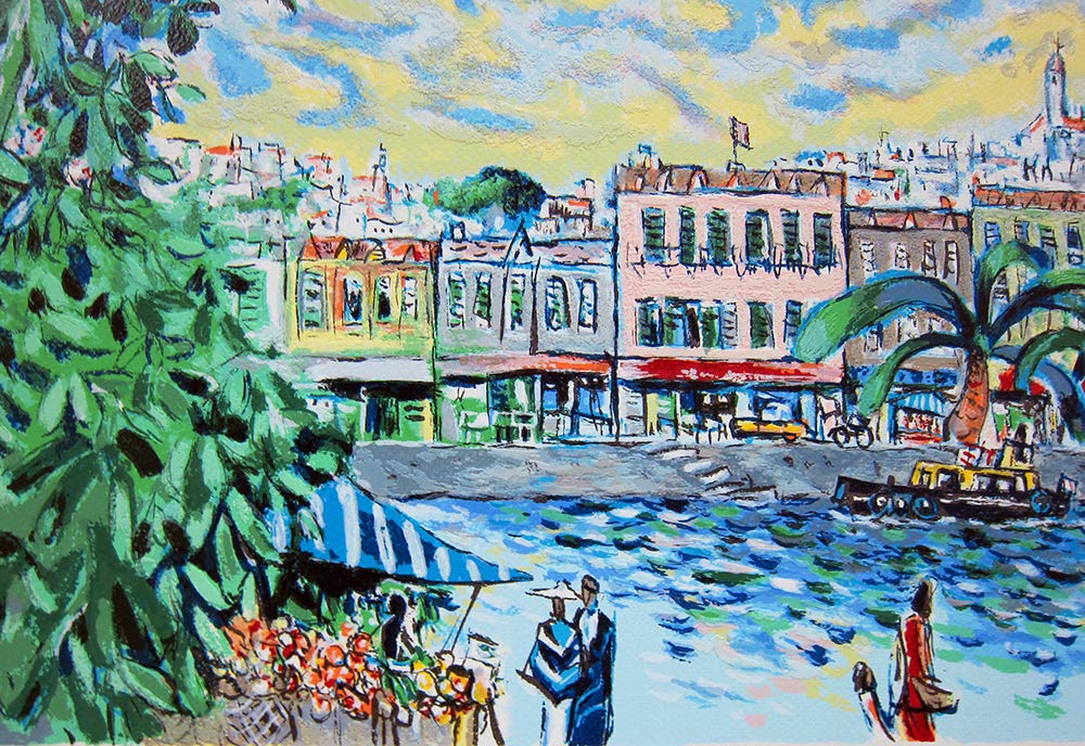 Amazon | ◇平野琳人 ひらのよしと◇【セーヌ川】シルクスクリーン版画