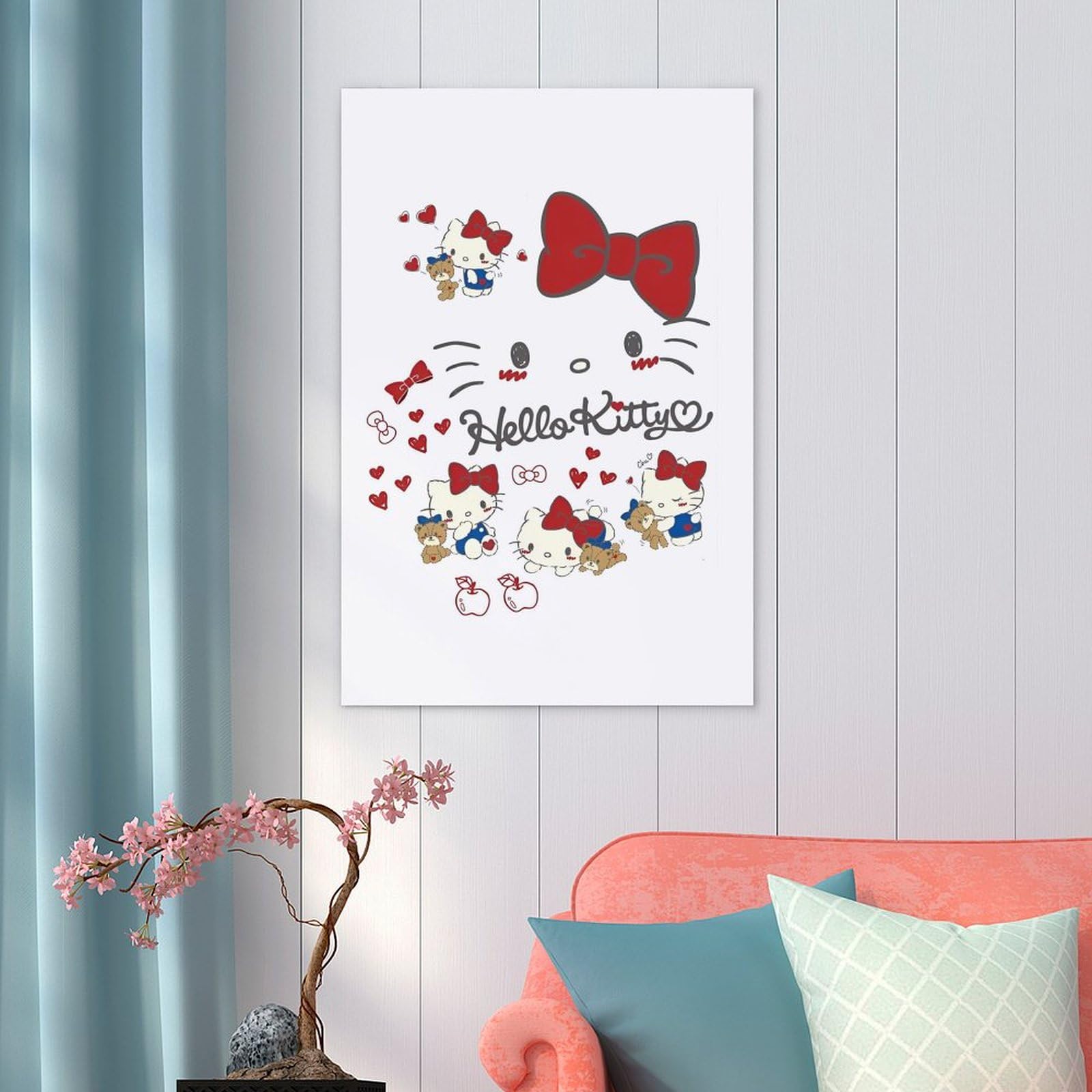 Amazon.co.jp: ハローキティ ポスター 絵画 インテリア 壁紙用 壁紙