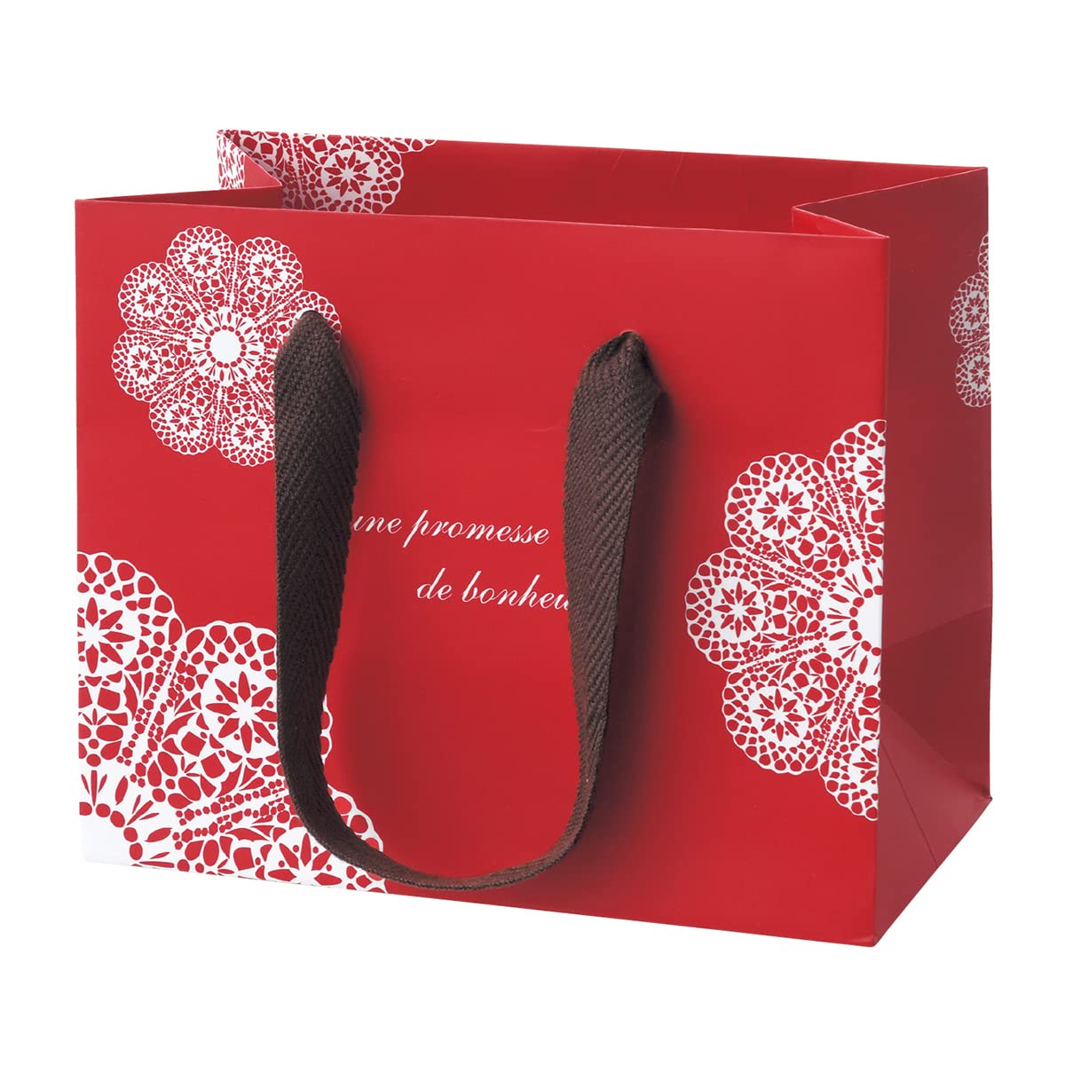 Amazon | 【10枚】レースィ 手提げ紙袋 レッド 【 バレンタイン
