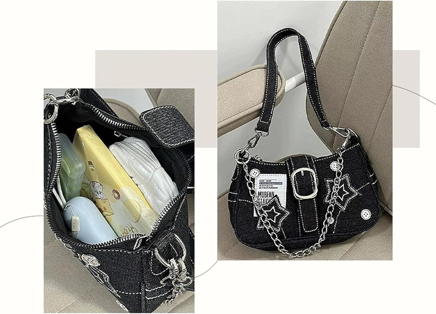 Y2k Accessories Y2k Wallet Crossbody Bag Gothic Retro Crossbody