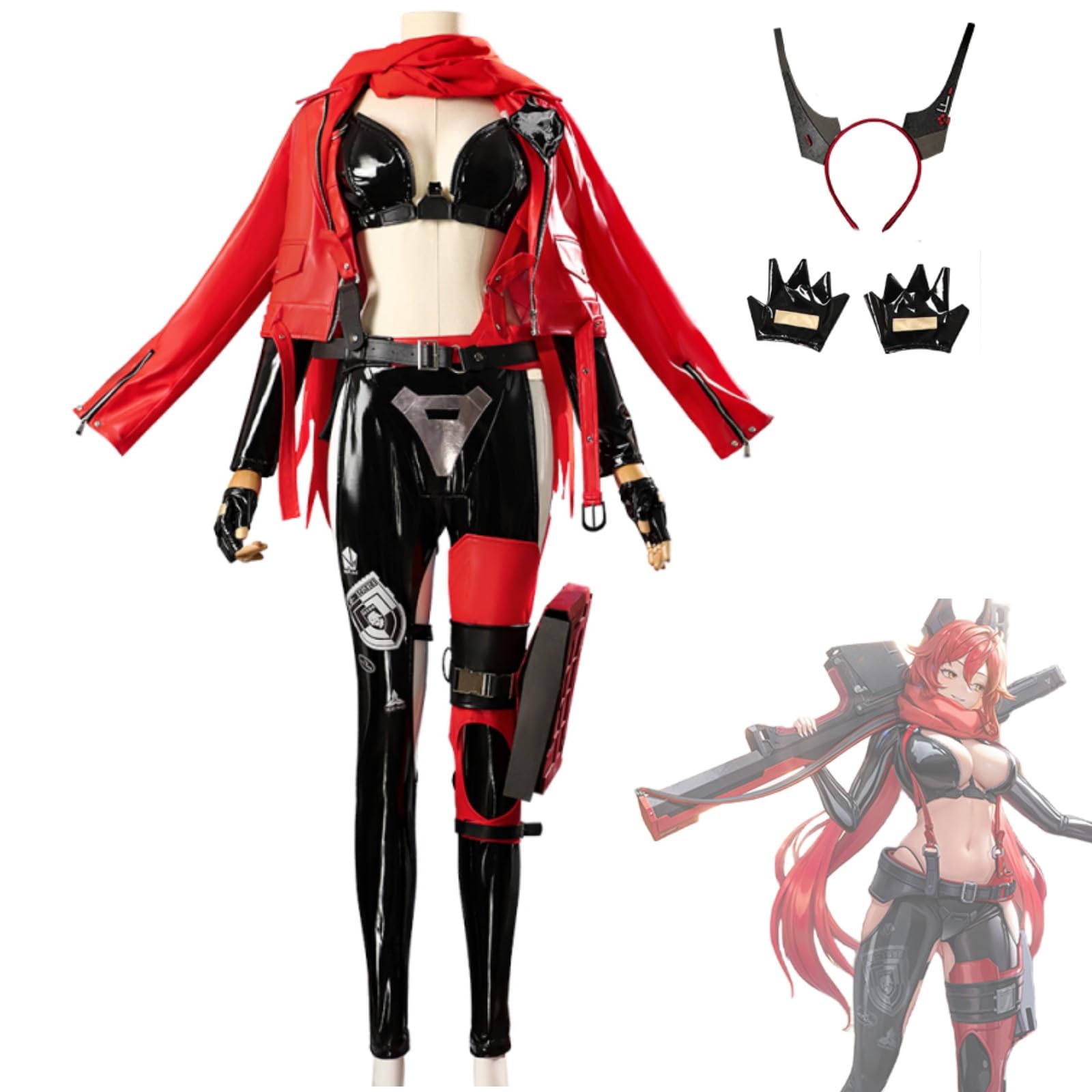 Amazon | [CHIASA] 勝利の女神:NIKKE ラピ赤ずきん レッドフード 衣装