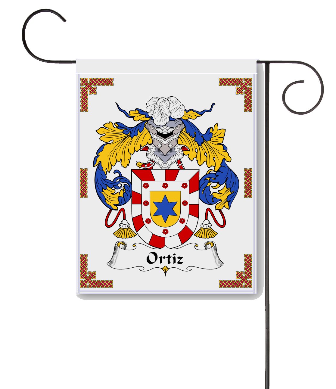 Amazon.com : Ortiz Coat of Arms/Ortiz Family Crest 11 X 15 Garden
