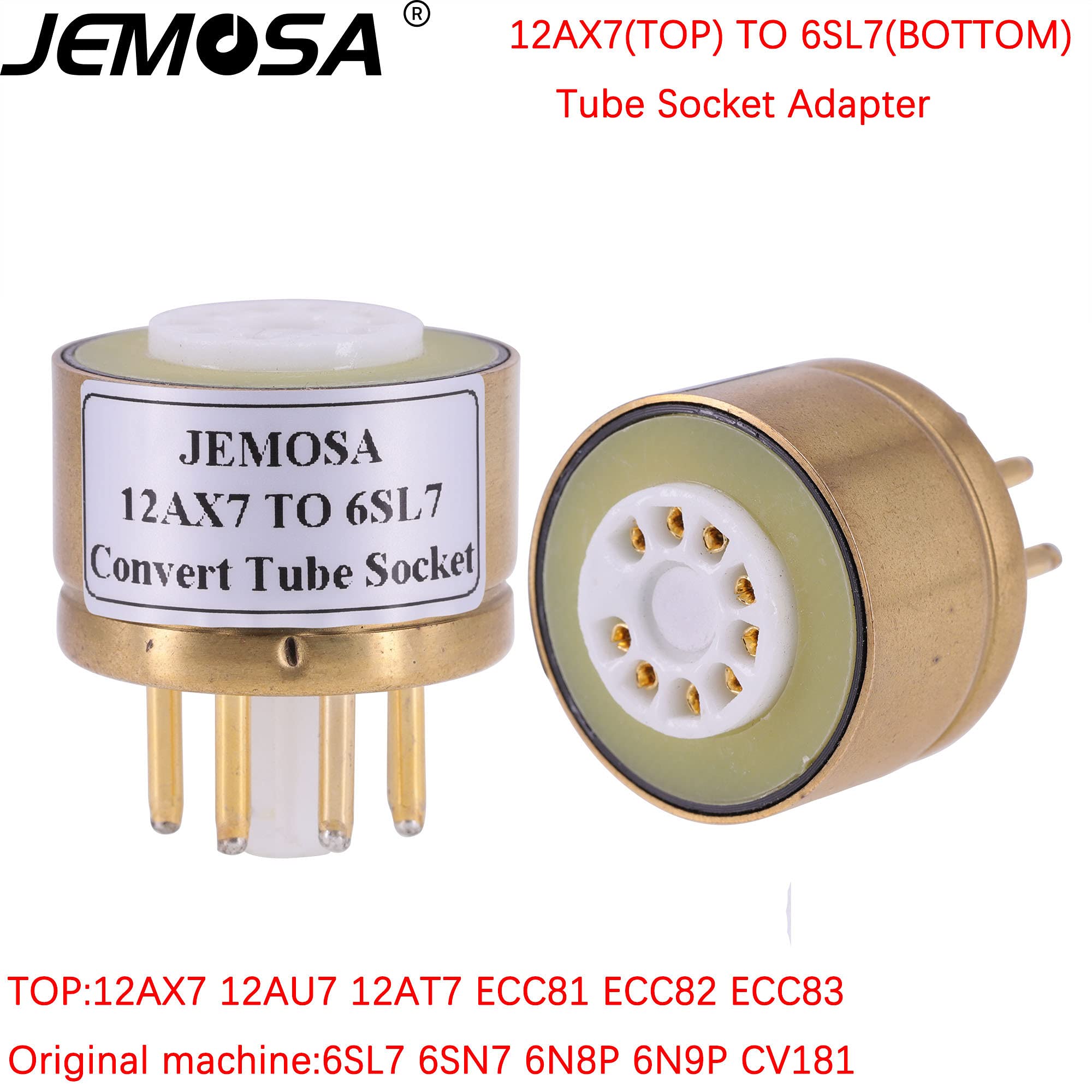 Amazon | JEMOSA ECC82 ECC83 12AX7 変換 6SL7 6N8P 6N9P CV181 電子管