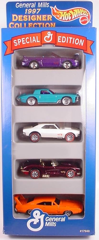 Amazon.com: Mattel Hot Wheels General Mills Gift 5-Pack of 5