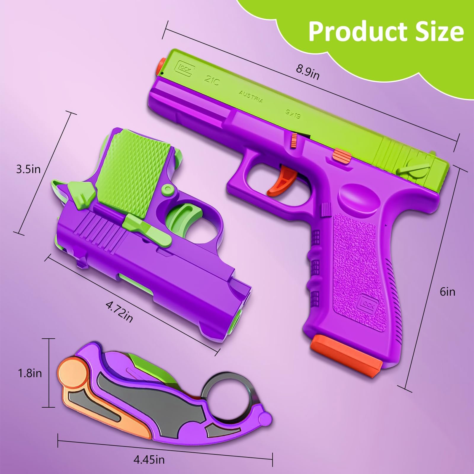 Amazon.co.jp: Mqaue フィジェットトイガン1911 3Dプリントピストル爪