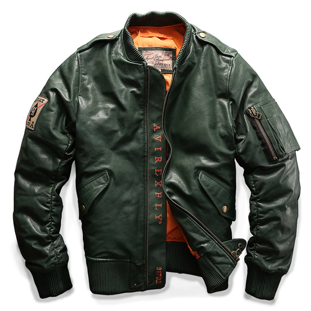 Amazon.co.jp: DABURYU本革ジャケット羊革ダウンジャケットレザー