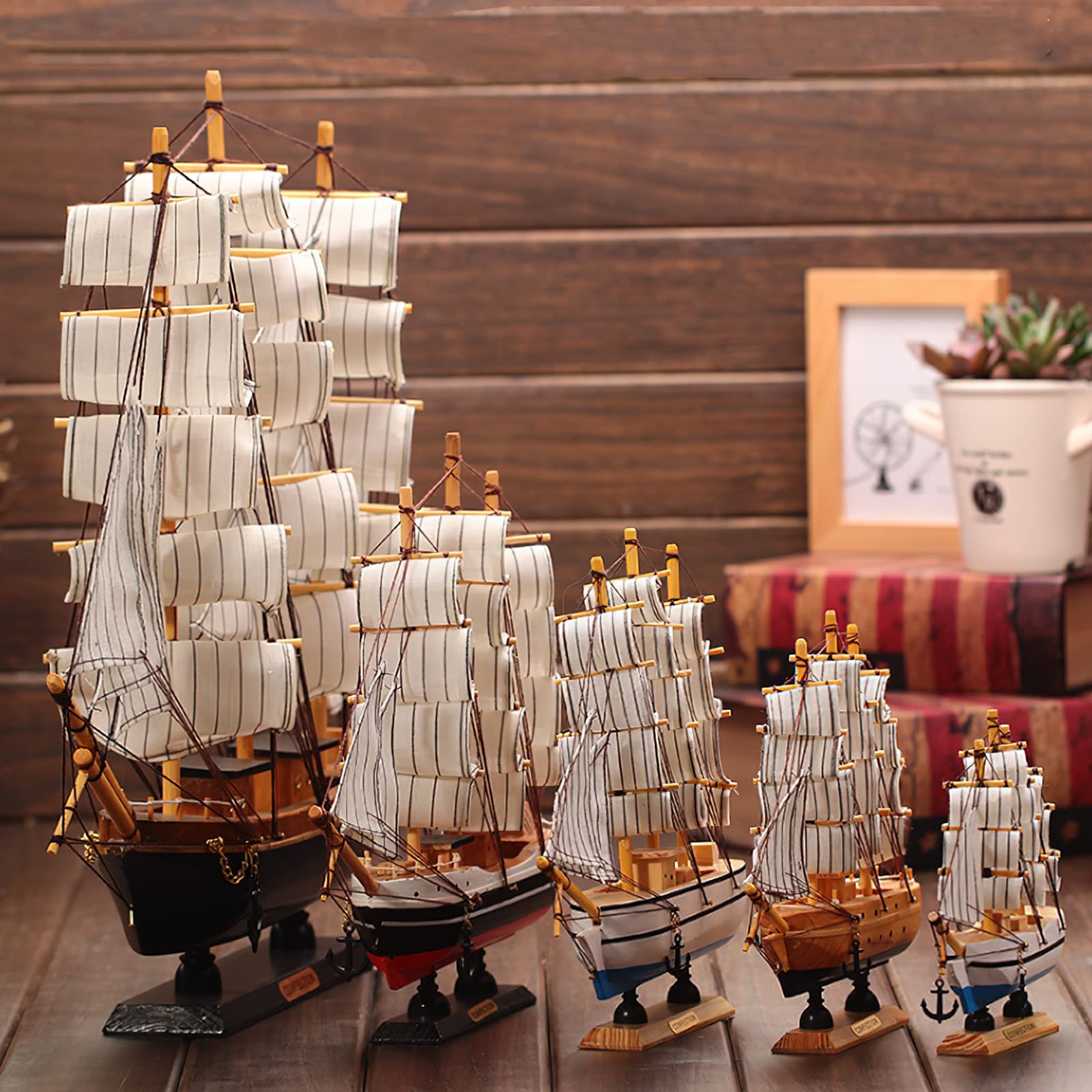 Amazon.co.jp: 帆船模型 帆船モデル 置物 おしゃれ 地中海風 帆船