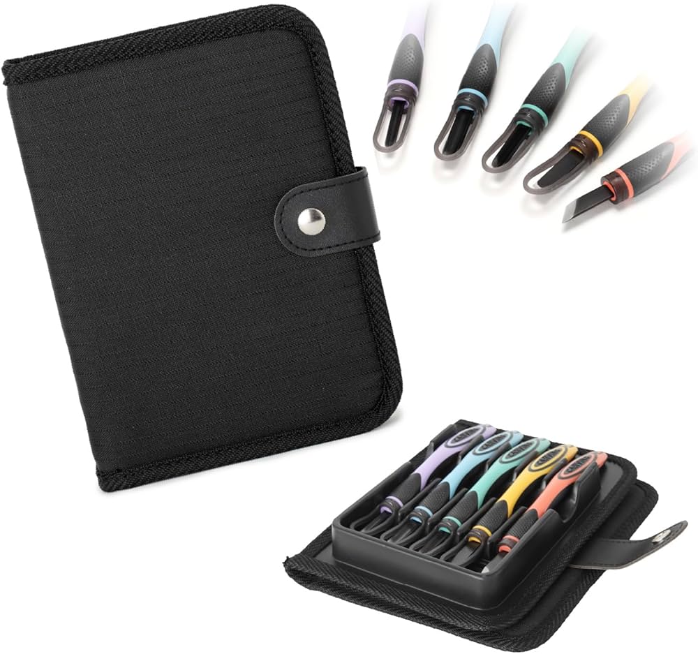 Amazon.co.jp: モリベクリエーション 彫刻刀セット 2WAYGRIP 安全