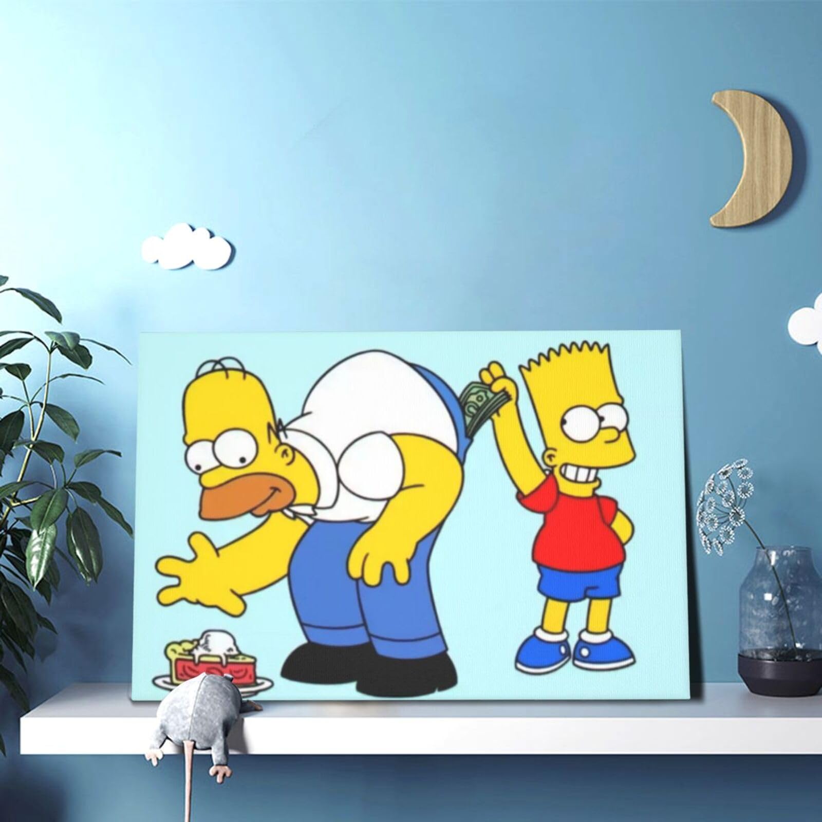Amazon.co.jp: アートパネル ザ・シンプソンズ ポスター キャンバス