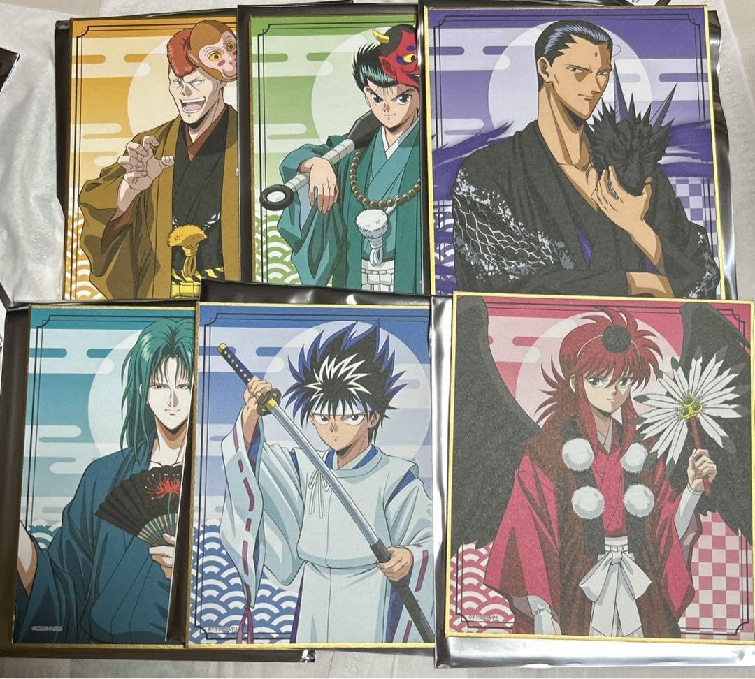 Amazon.co.jp: 幽遊白書 幽白 百鬼夜行 色紙 飛影 蔵馬 幽助 仙水 樹