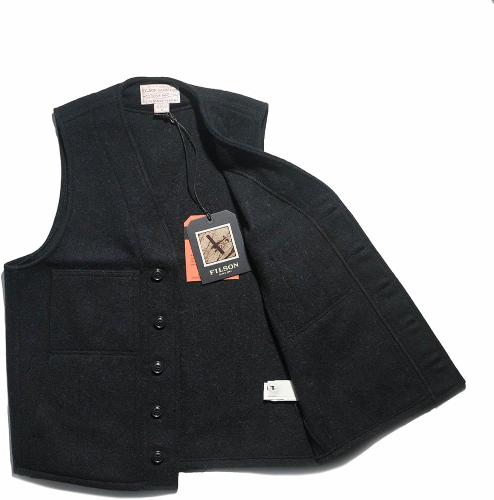 Amazon | [フィルソン] マッキーノ ウール ベスト ソリッドカラー