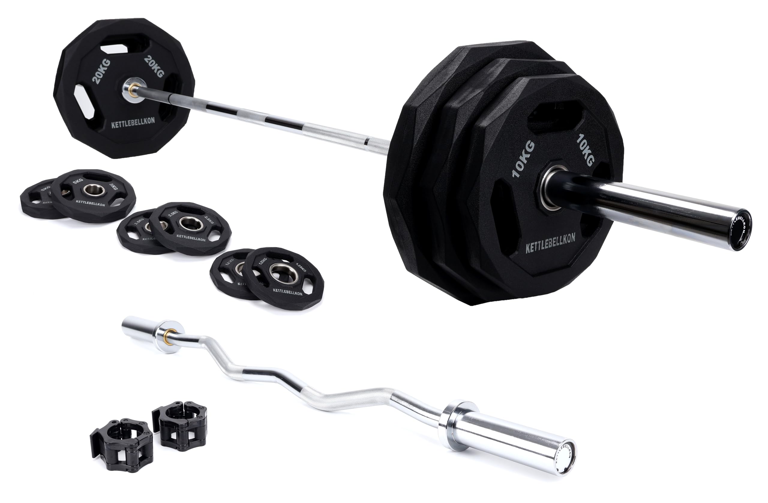 Amazon | KETTLEBELLKON (ケトルベル魂) オリンピック バーベル133KG