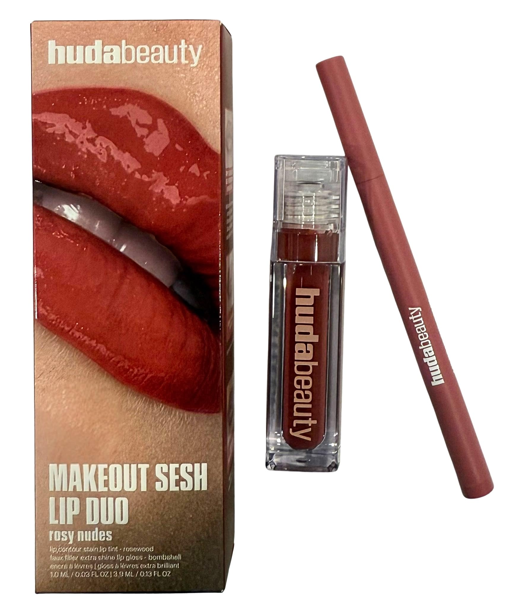 Amazon.com : Huda Makeout Sesh Lip Duo – Rosy Nudes – Lip Contour