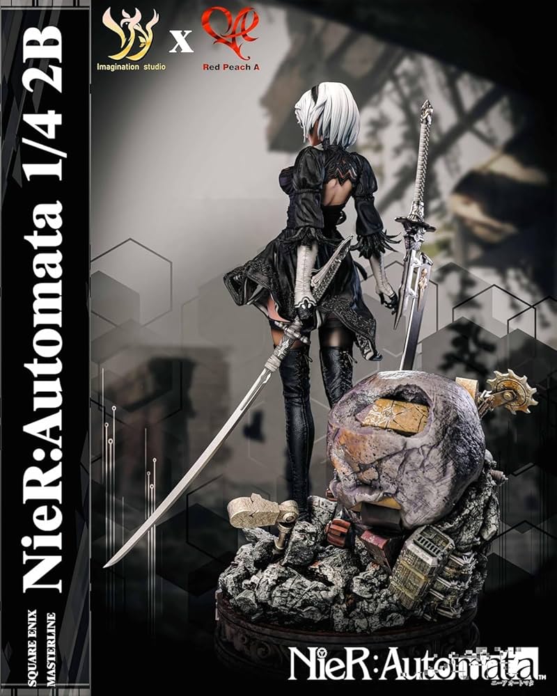 Amazon.co.jp: ヨルハ二号B型 2B フィギュア 1/4スケール 塗装済み完成