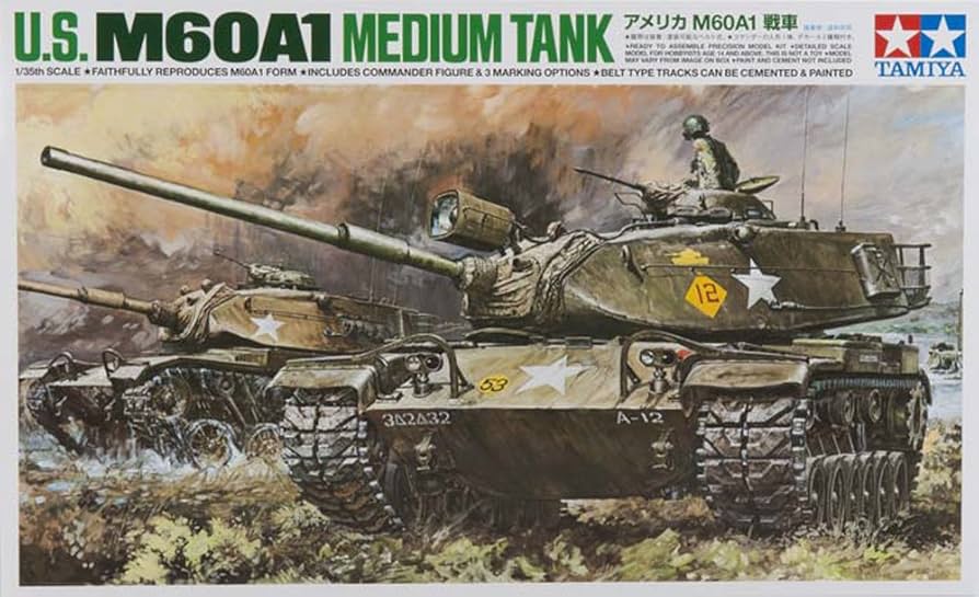 Amazon.com: Scale Limited Series 1/35 US Army M60A1 Tank 25166
