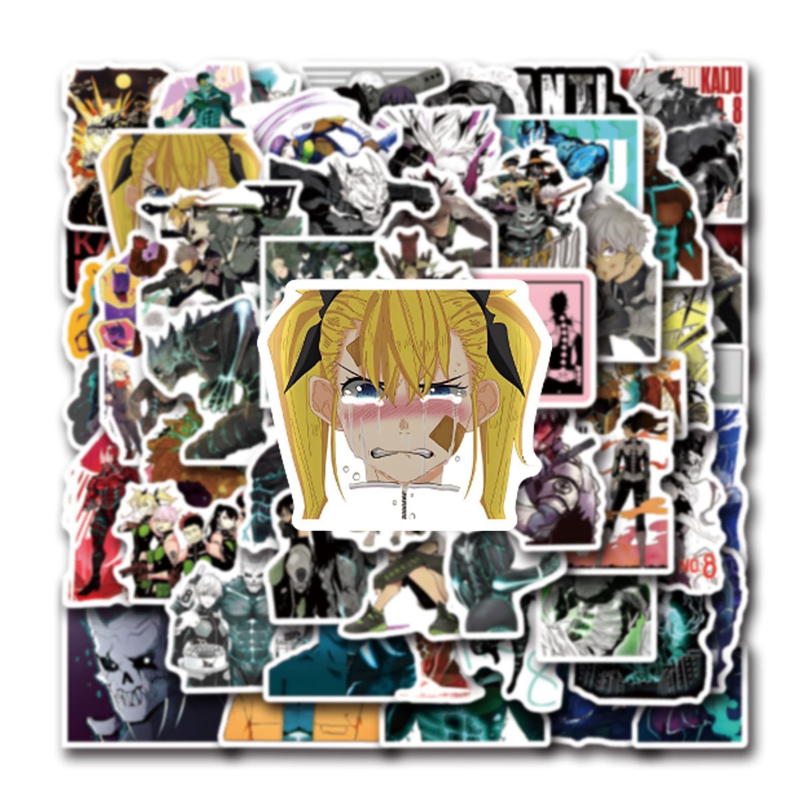 Amazon.co.jp: アニメステッカー 怪獣8号 ステッカー 55枚セット 防水