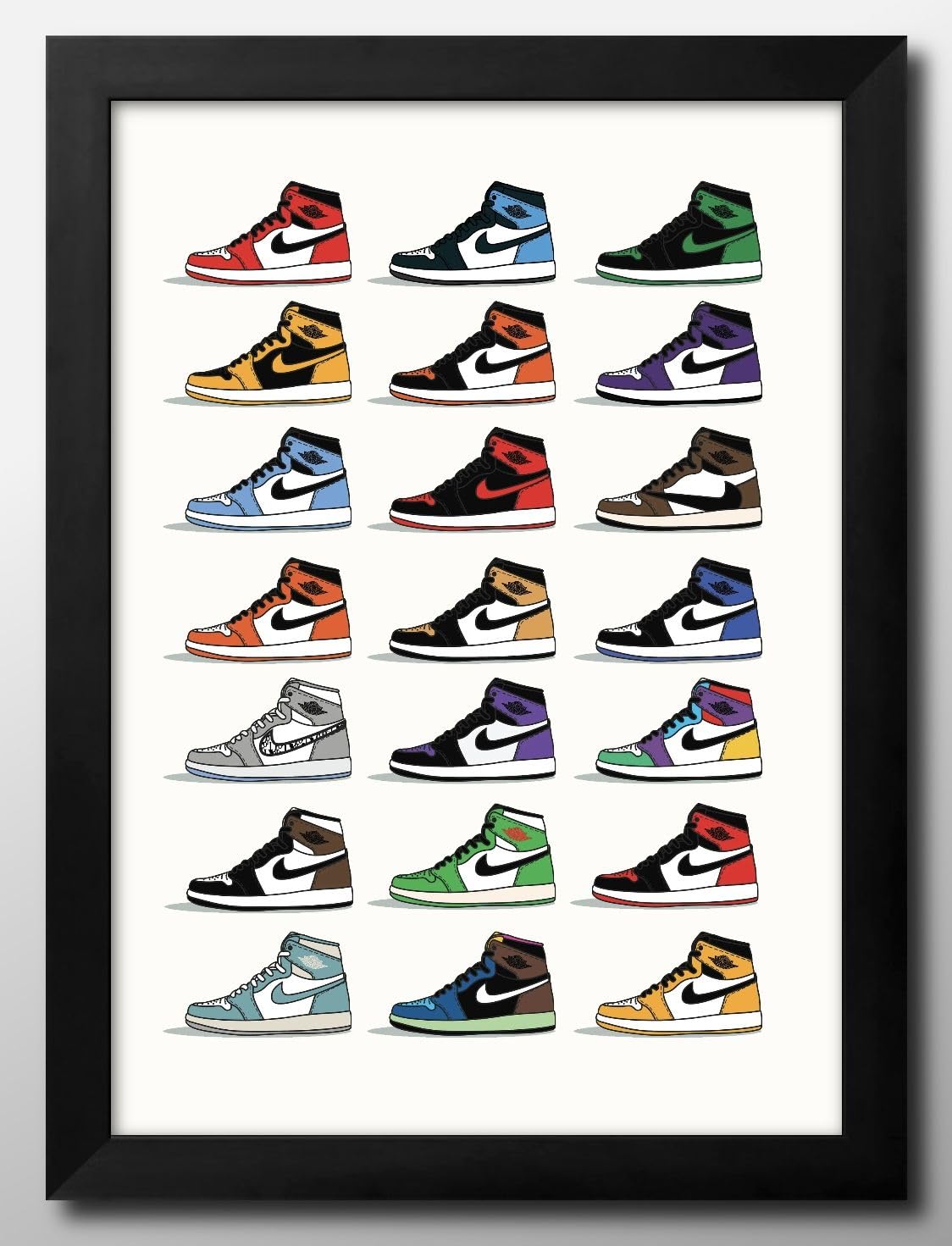 Amazon.co.jp: ナイキ Nike スニーカー A3 サイズ おしゃれ 絵画