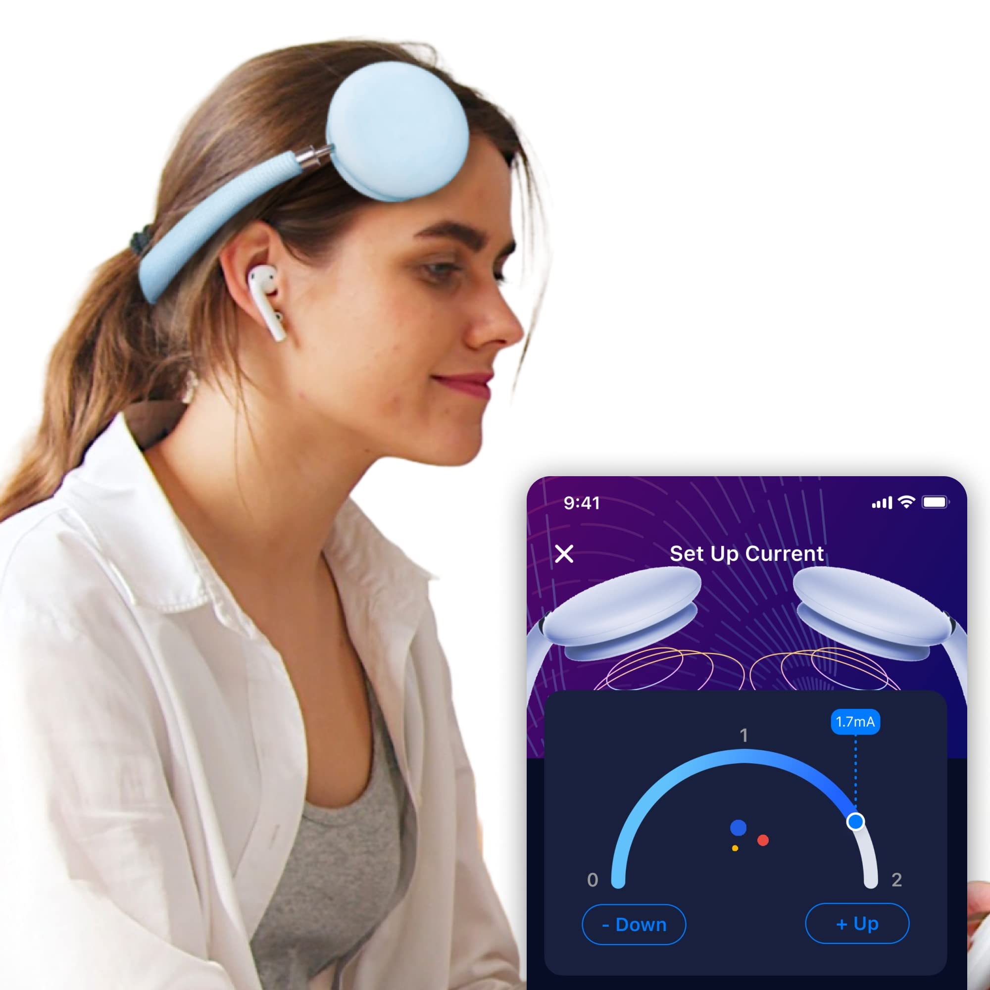 Amazon.co.jp: Flowtime tDCSヘッドセット: 脳力を最大化。最も使い