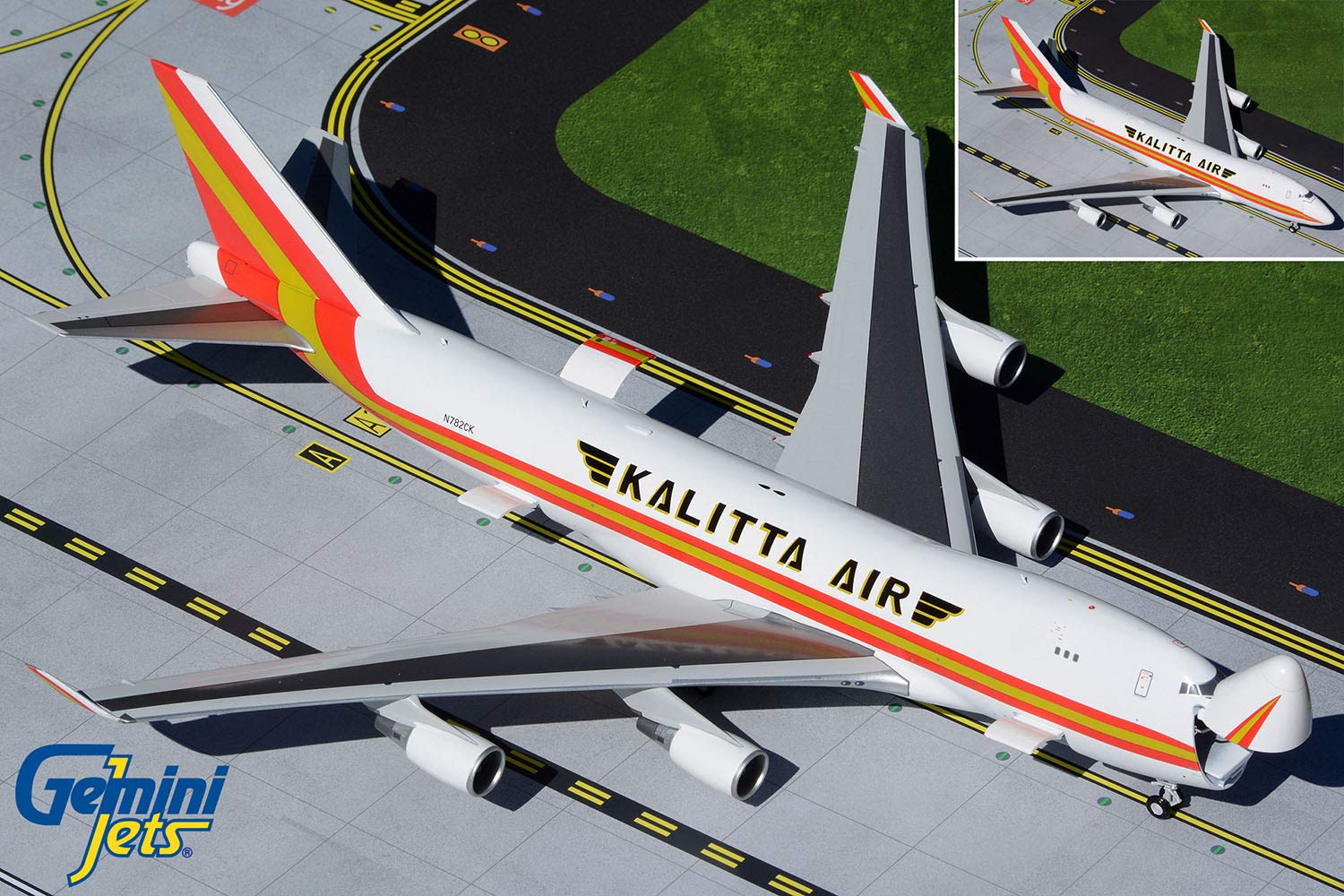 Amazon.com: GeminiJets G2CKS928 Kalitta Air Boeing 747-400ERF