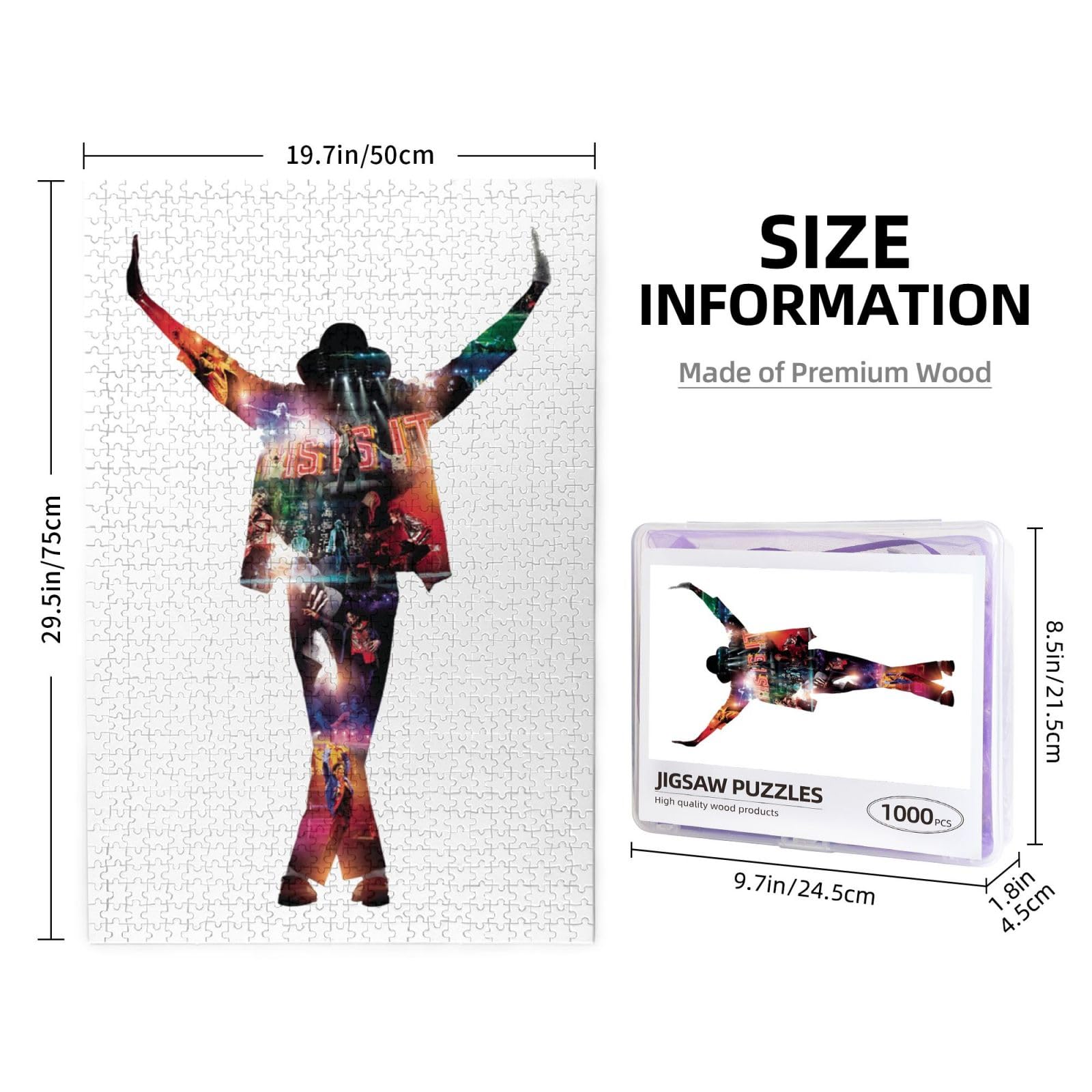 Amazon.co.jp: 1000ピース ジグソーパズル マイケル ジャクソン 木製