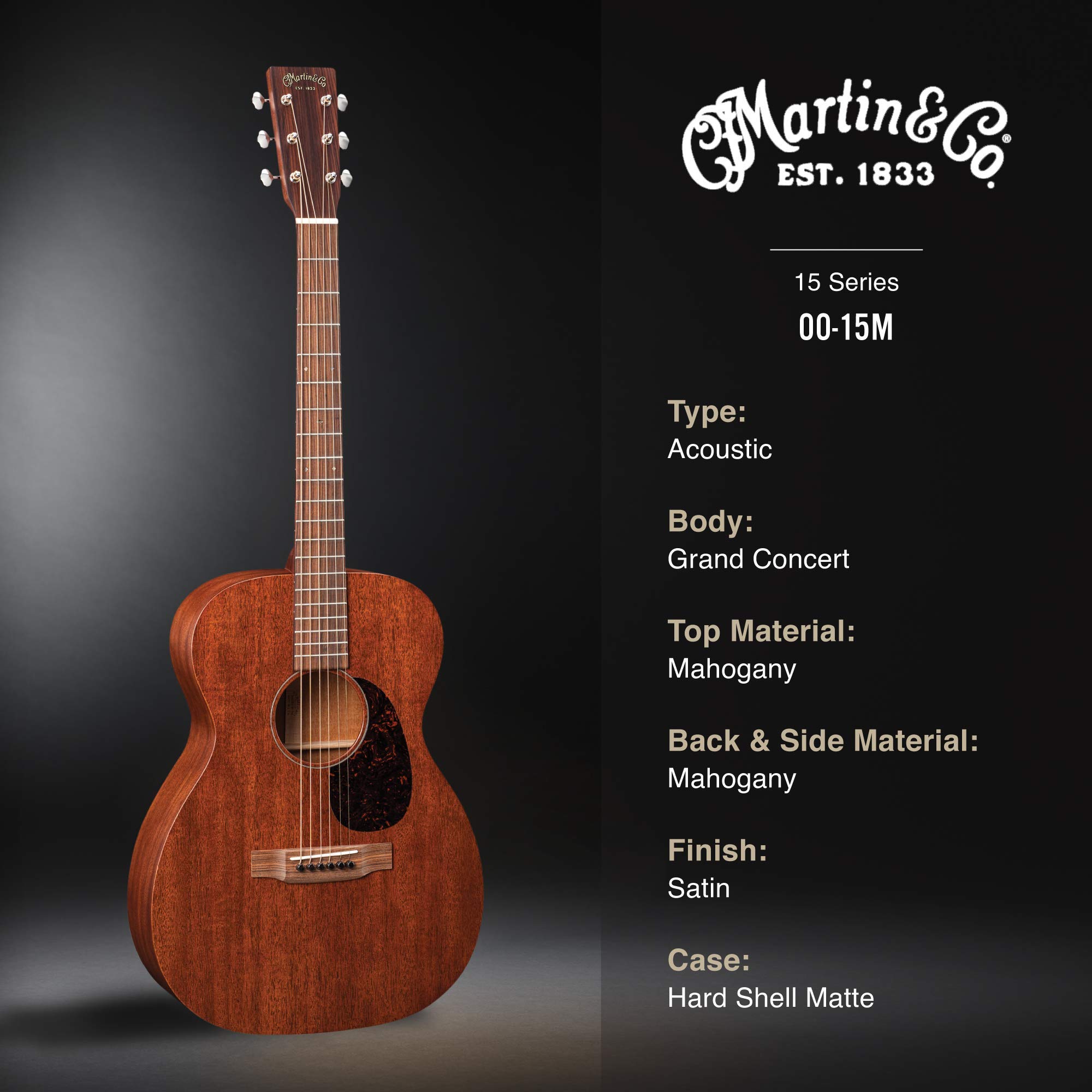 Amazon | Martin アコースティックギター 15 Series 00-15M Natural