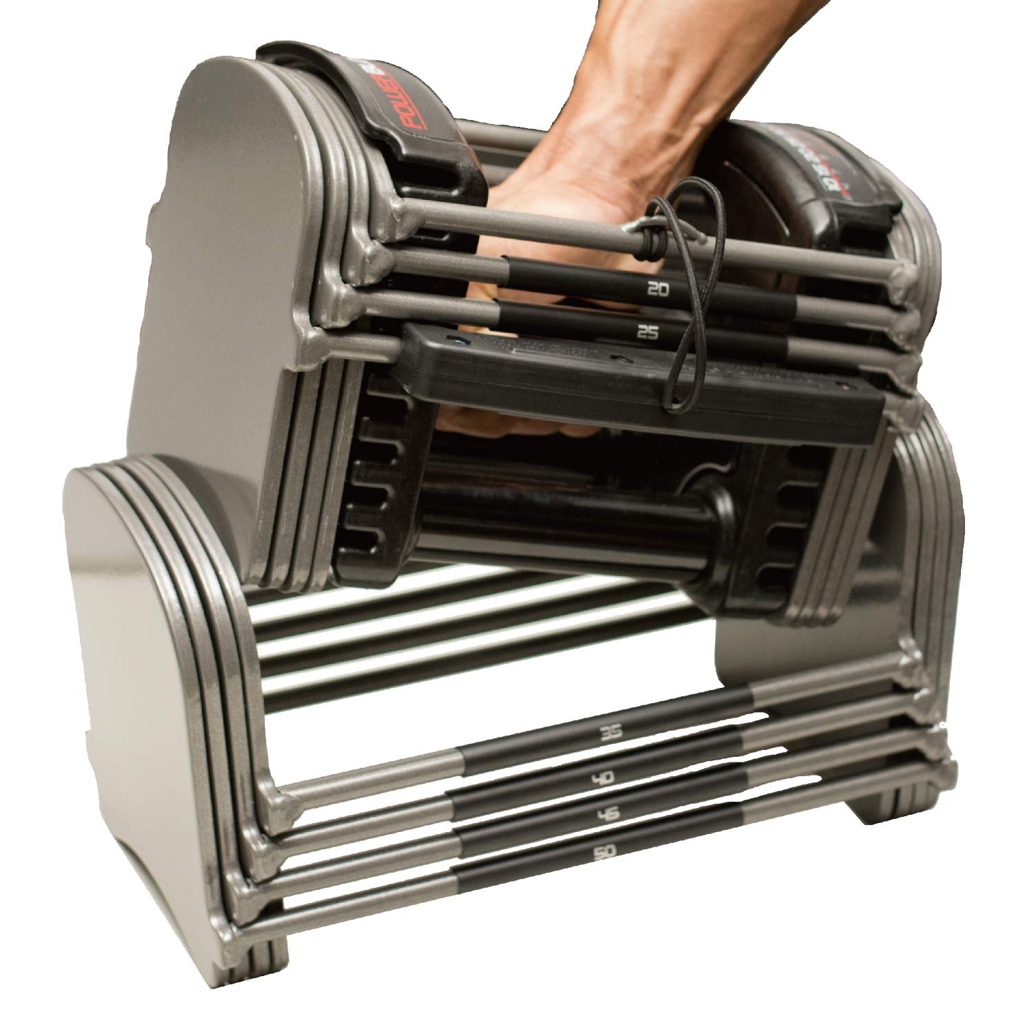 Amazon | パワーブロック SP50 (23kg×2) 可変式ダンベル 9段階(約5